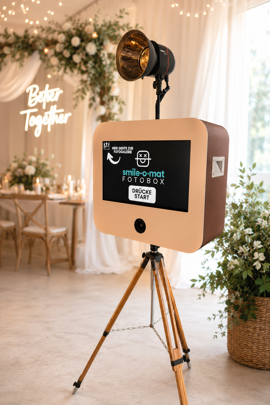 Fotobox für Hochzeiten mietbar in Warburg