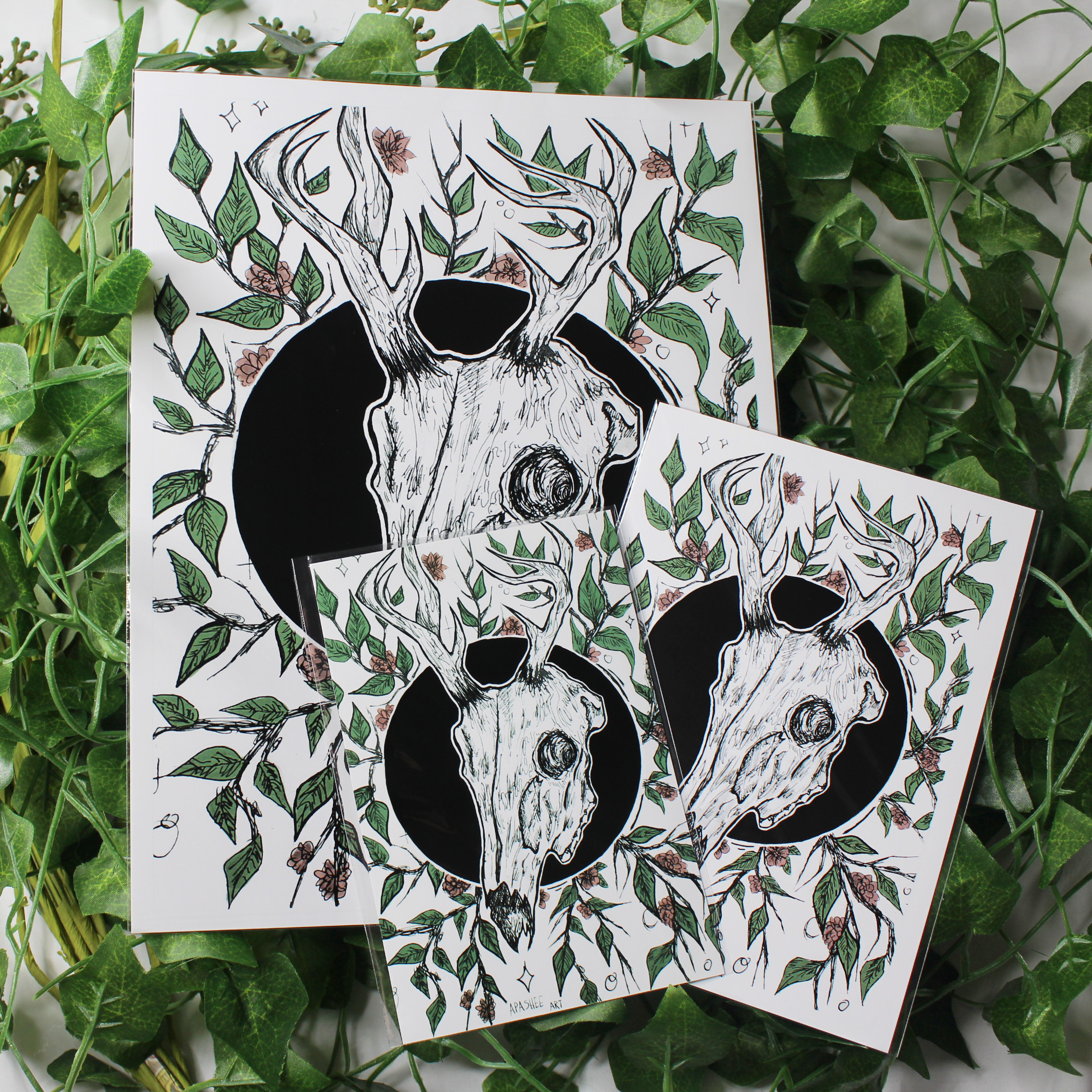 Skull of Thorns! || Original Art Prints!