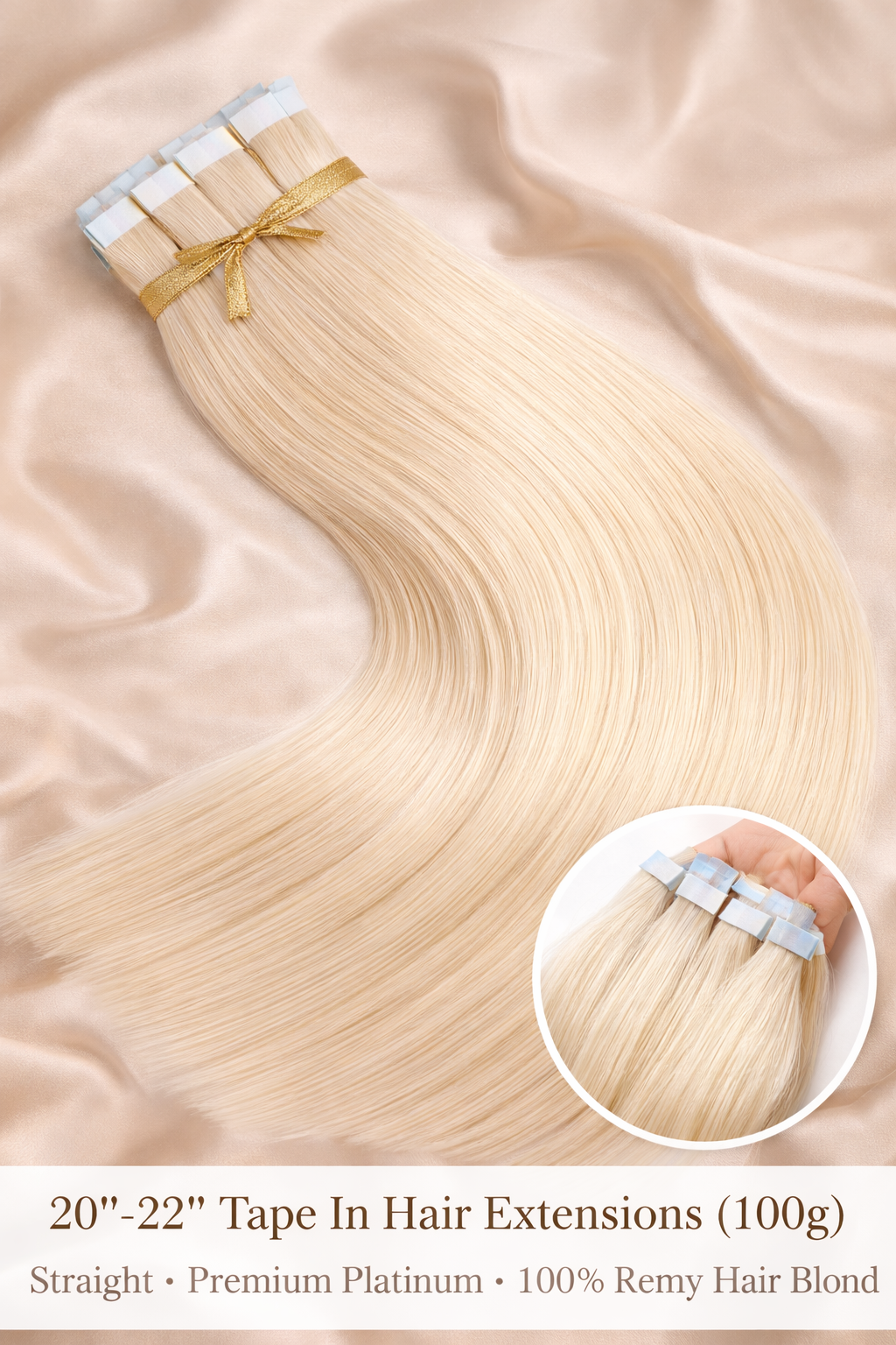 20"-22" Tape-In Hair Extensions(50g)Half Head