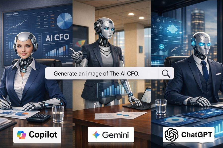 I Asked Three AI Systems to Show Me the CFO of the Future. Here’s What They Disagreed On - and Why It Matters.