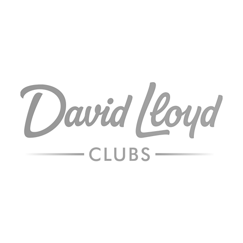 Logo with the text "David Lloyd Clubs" in black on a transparent background.
