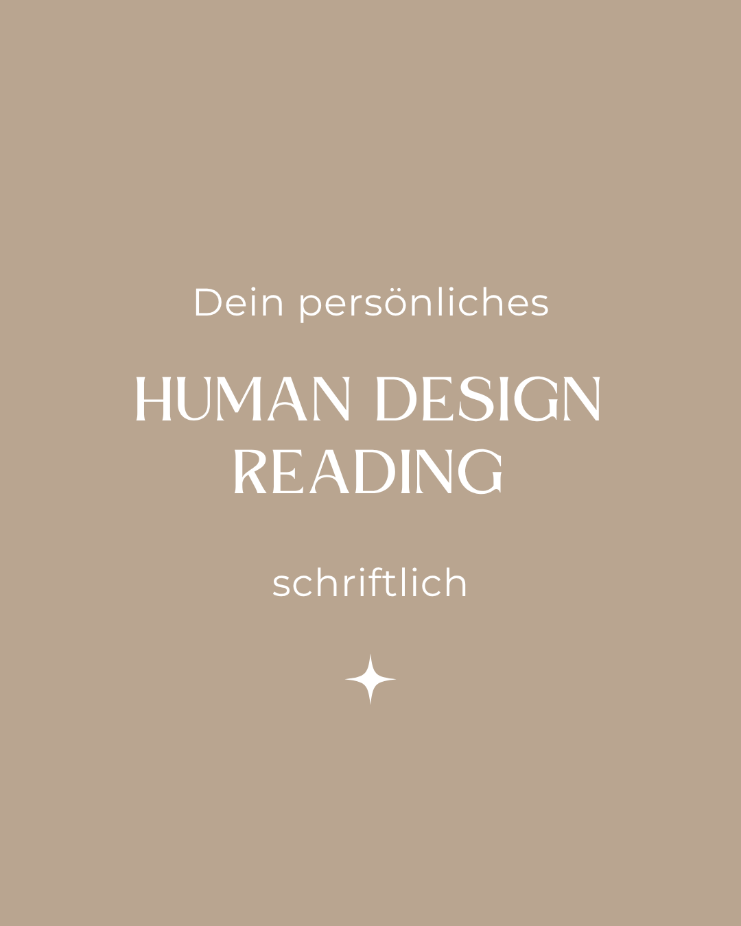 Human Design Reading schriftlich