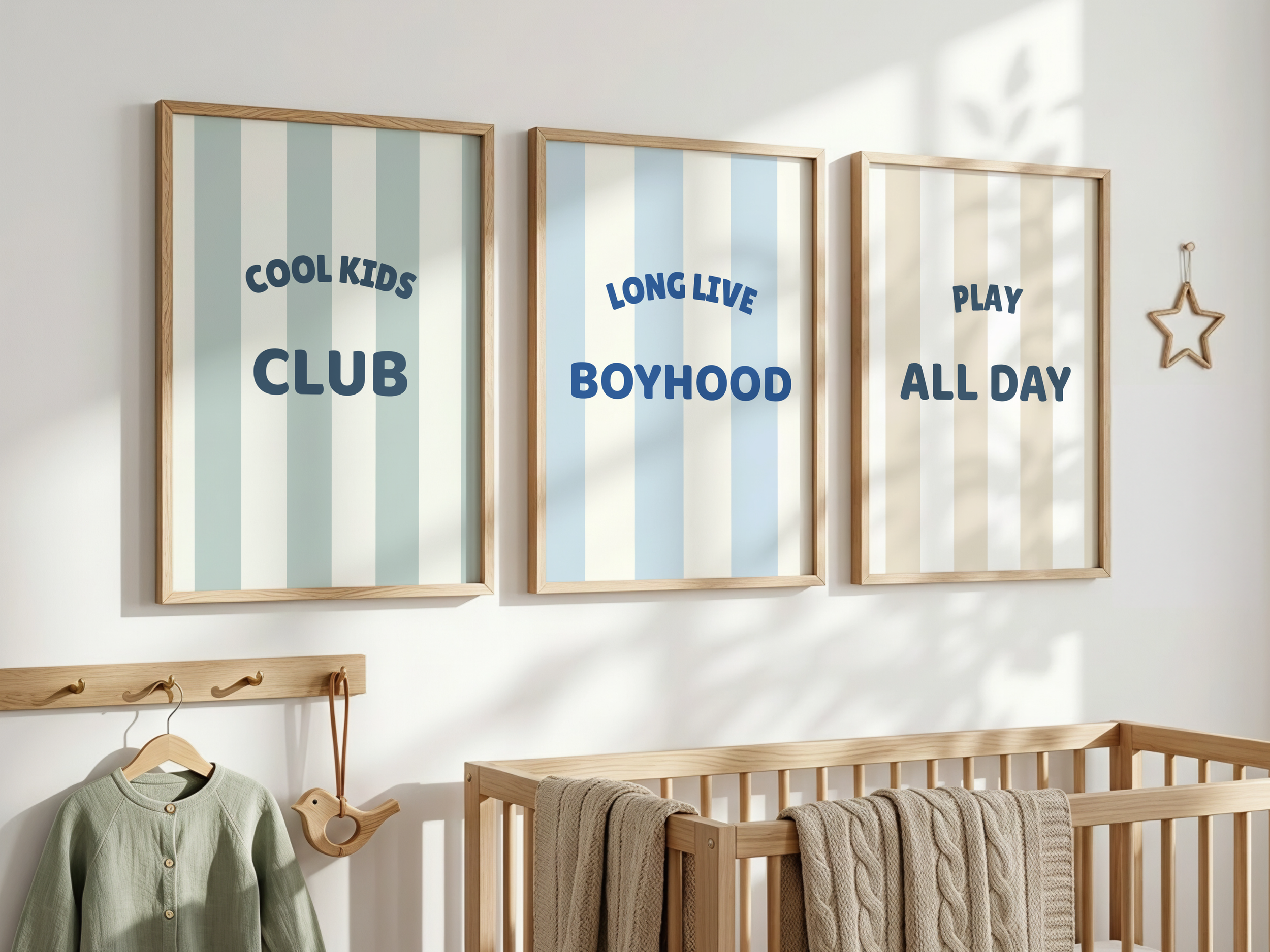 Boys Nursery Wall Art Set