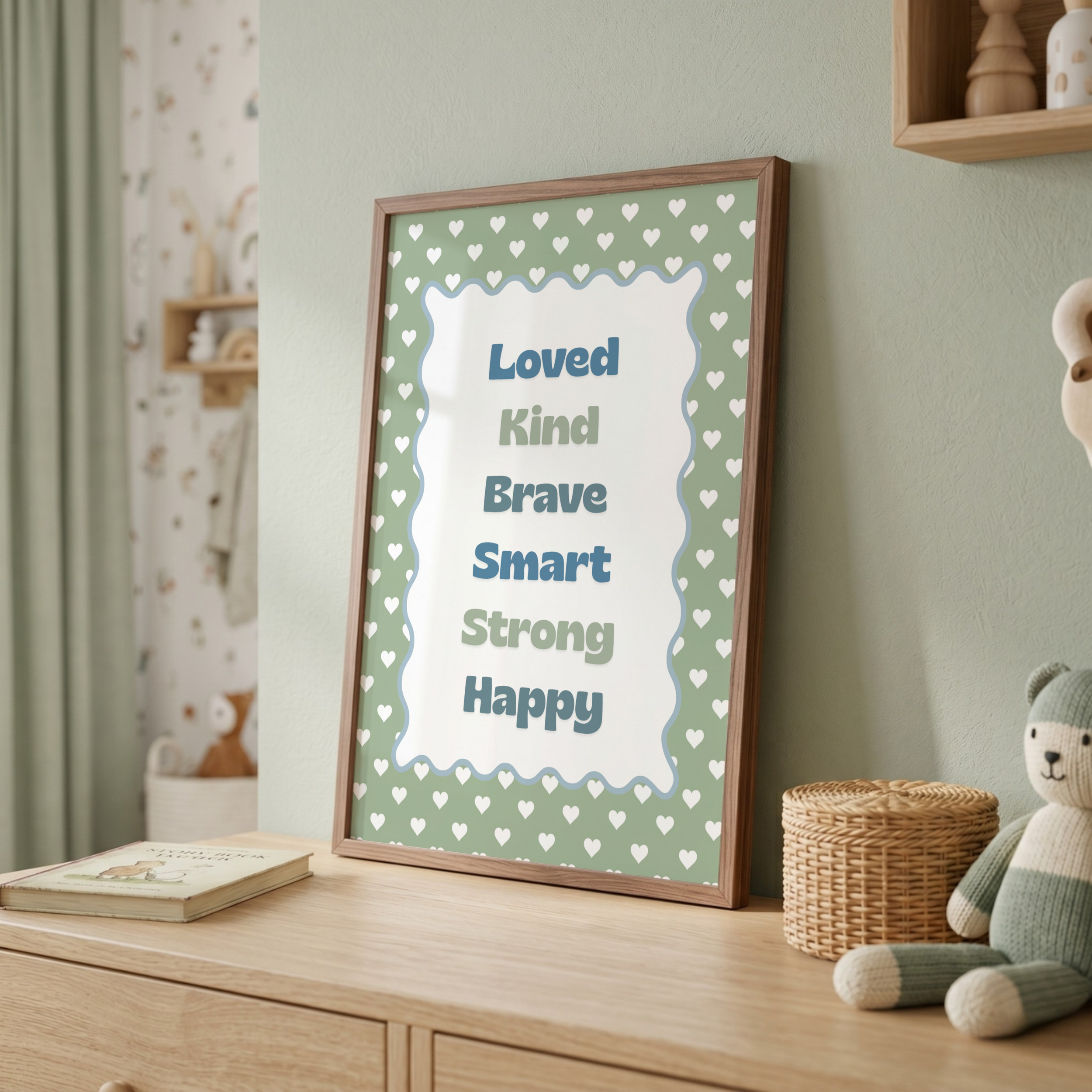 Sage Green Affirmation Print