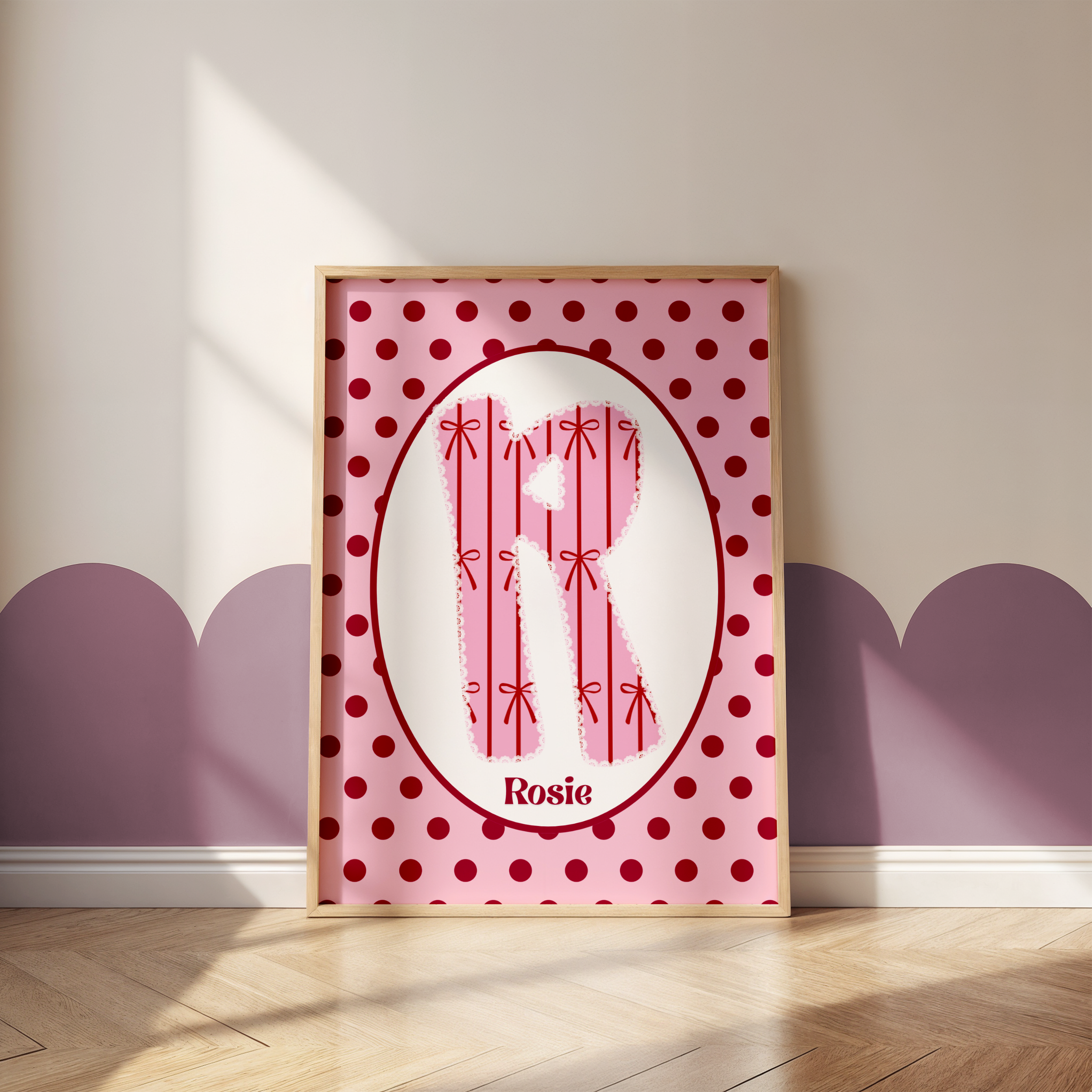 Polka Dot Name Print