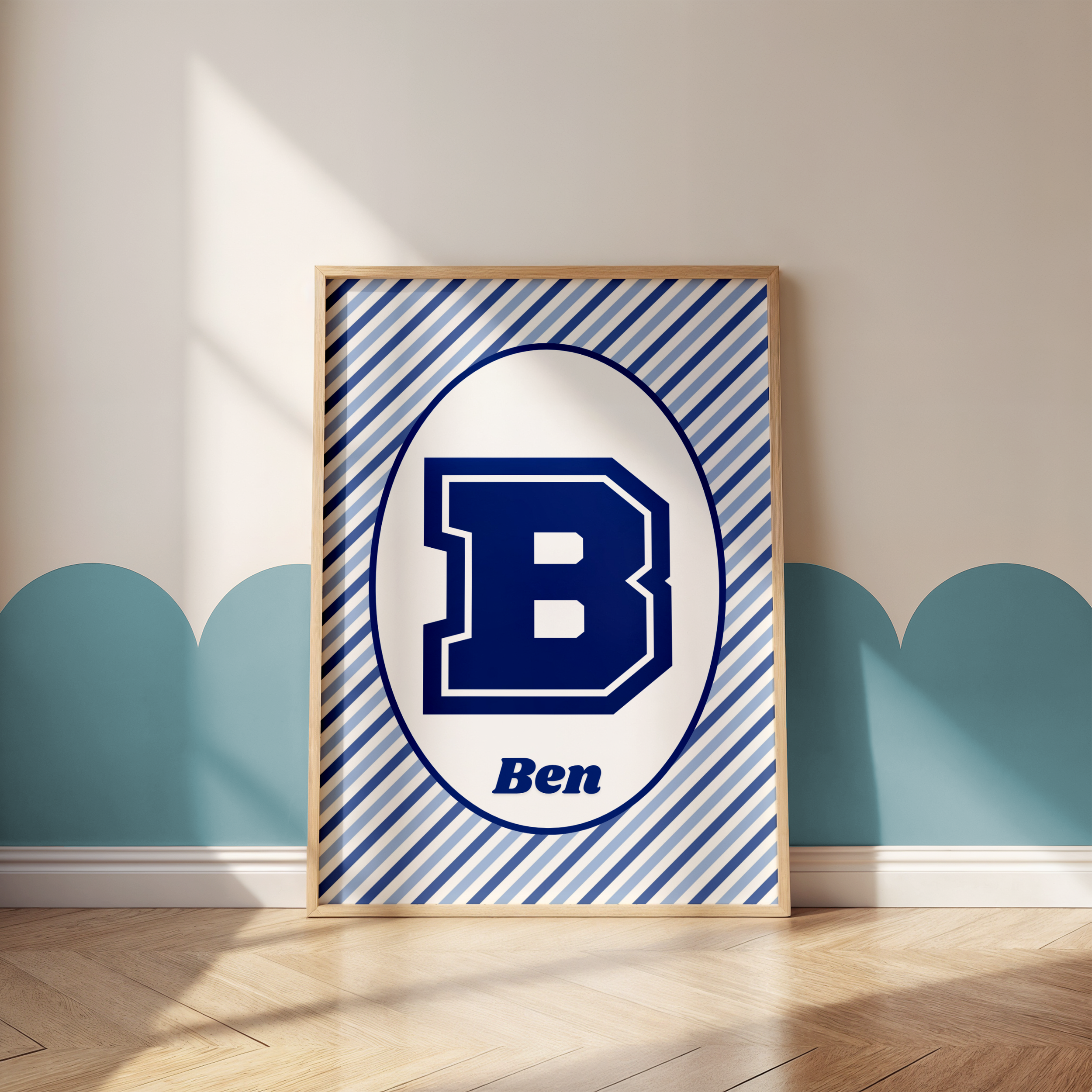 Varsity Style Name Print