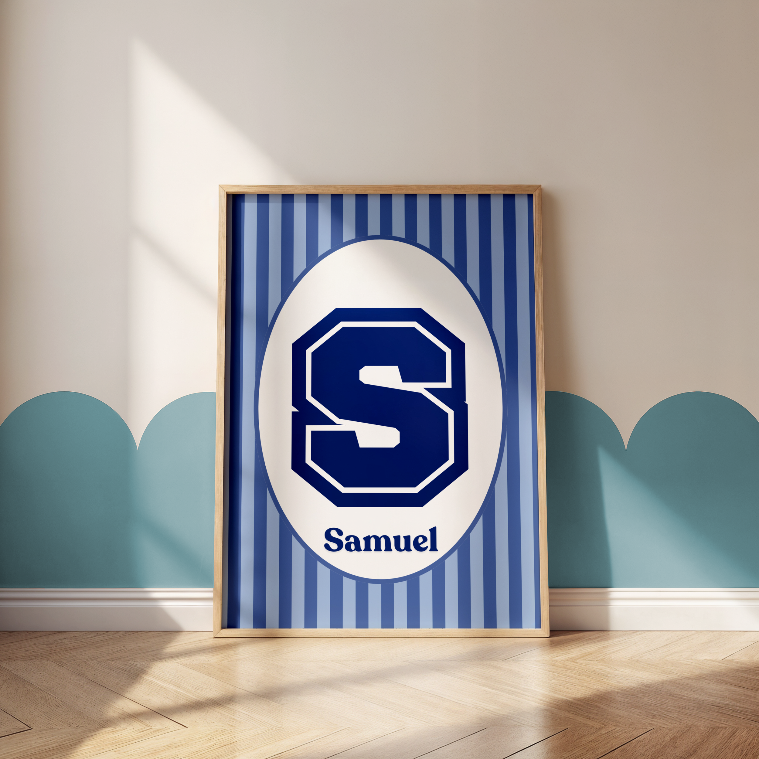 Varsity Stripe Custom Name Print