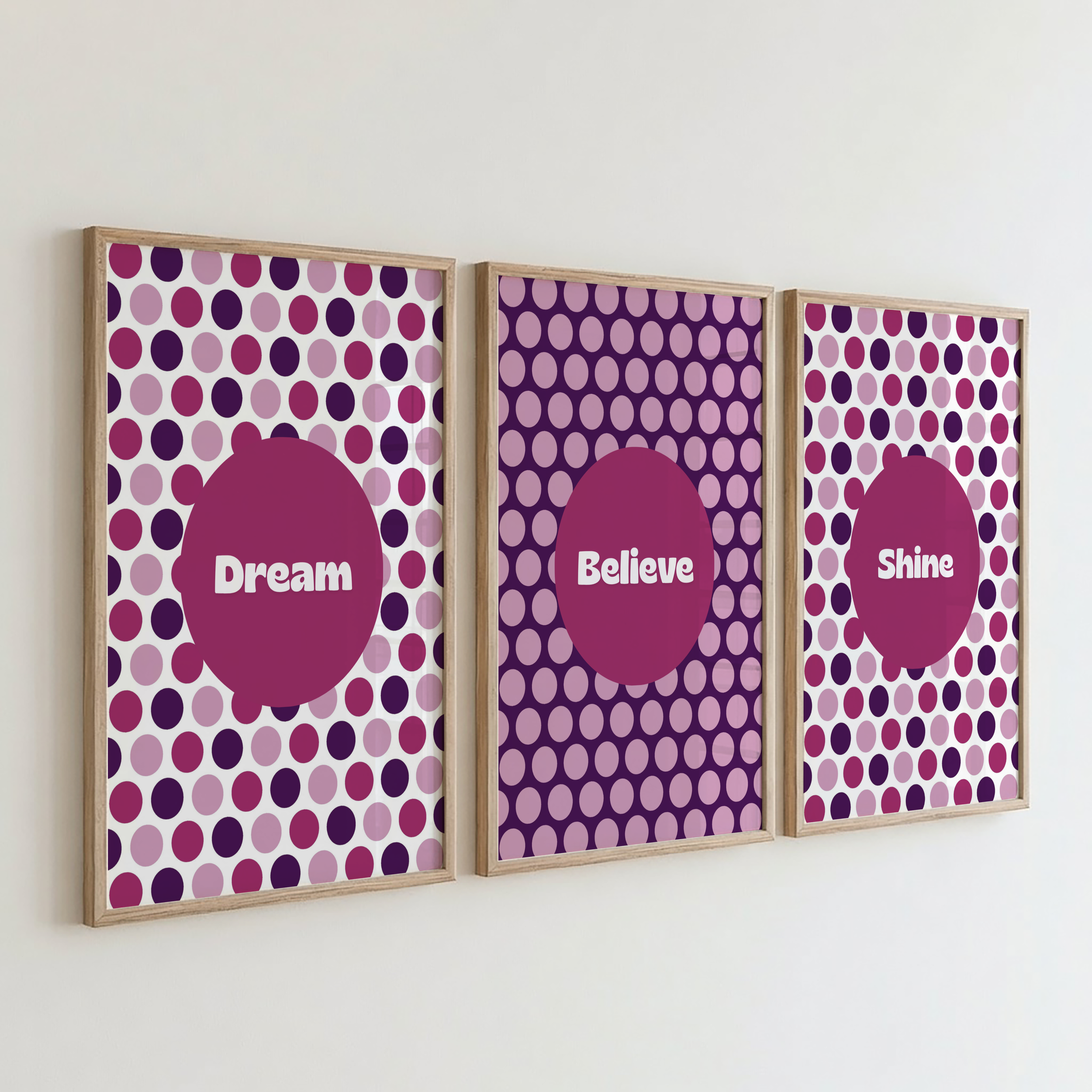Pink & Purple Print Set