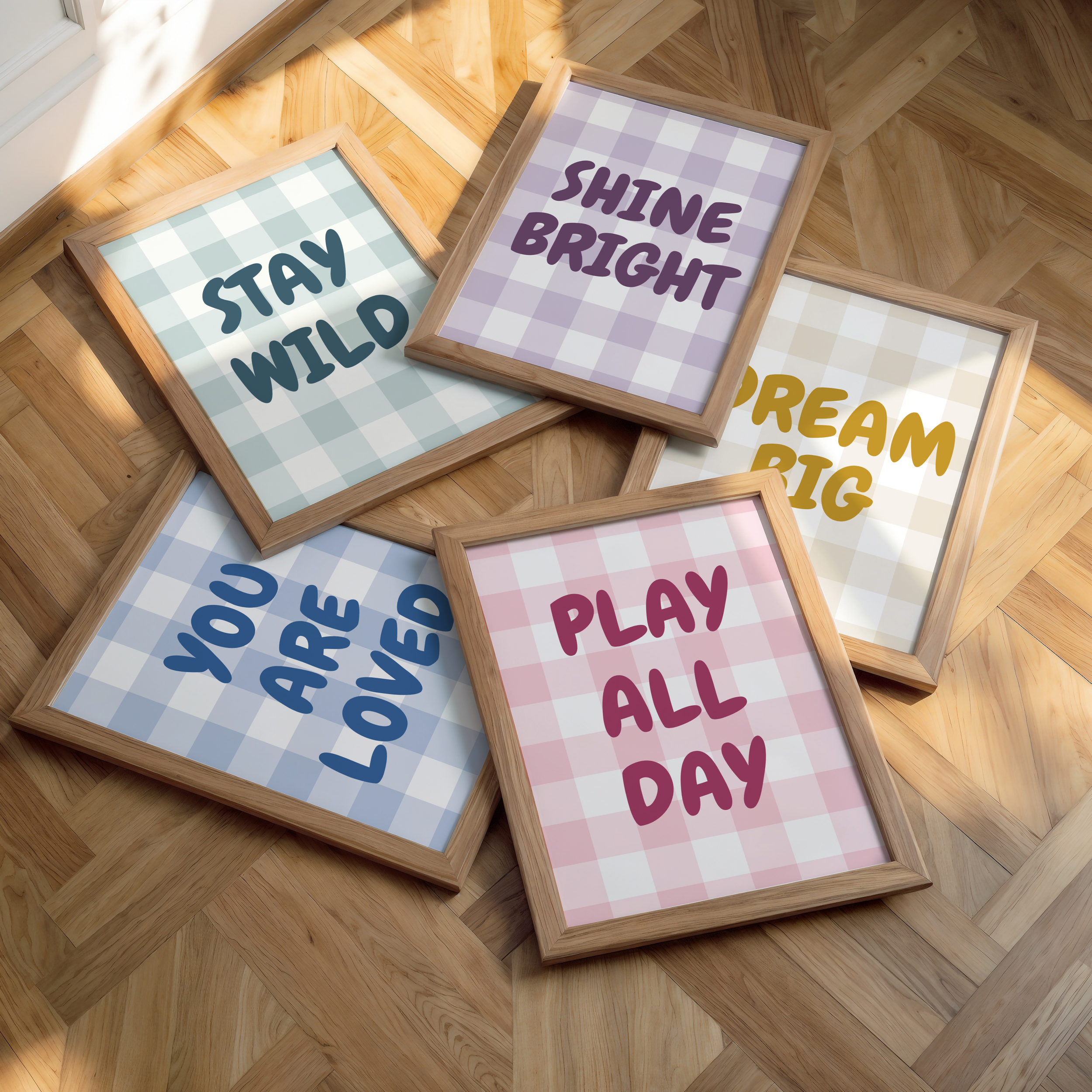 Gingham Nursery Decor