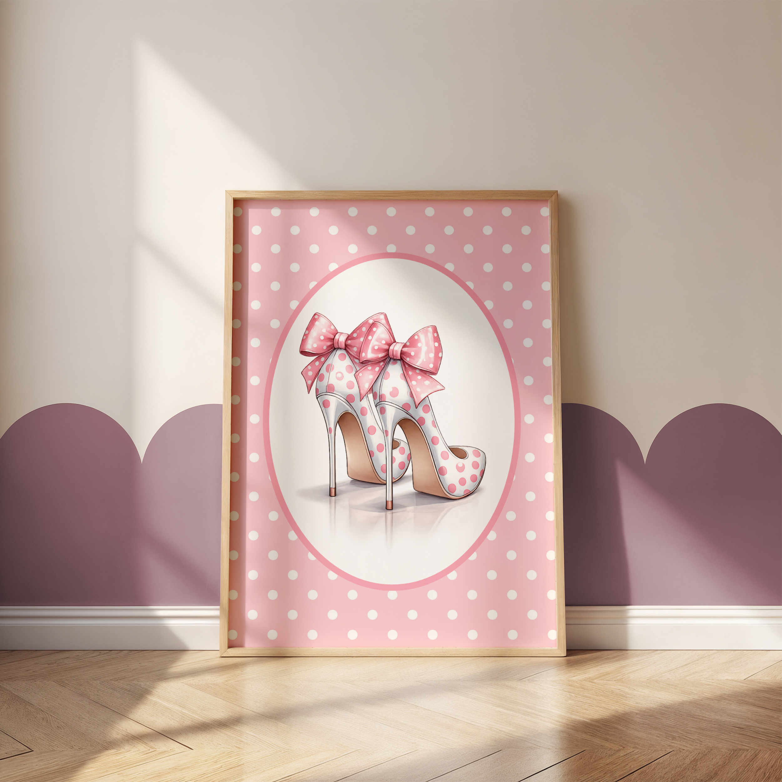 Polka Dot Shoe Fashion Print