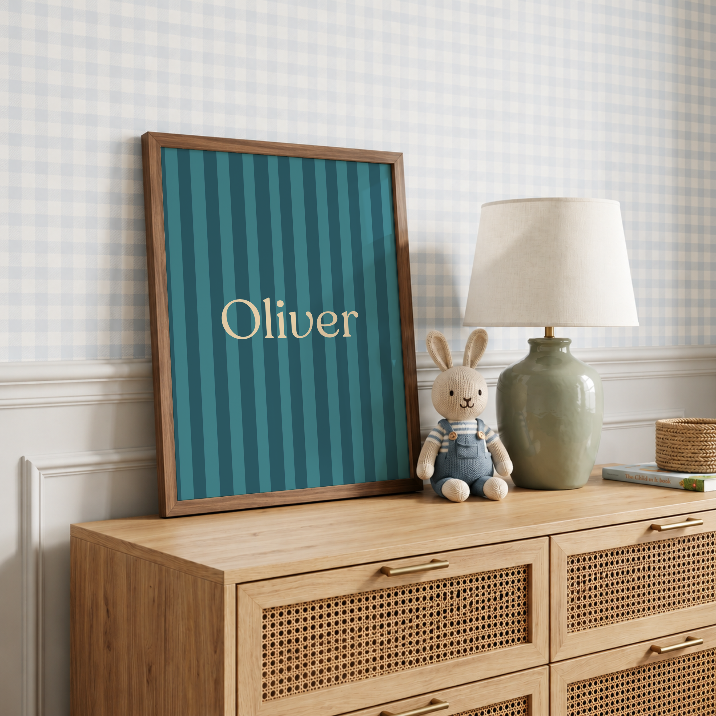 Boys Personalised Name Print, Boys Bedroom Decor