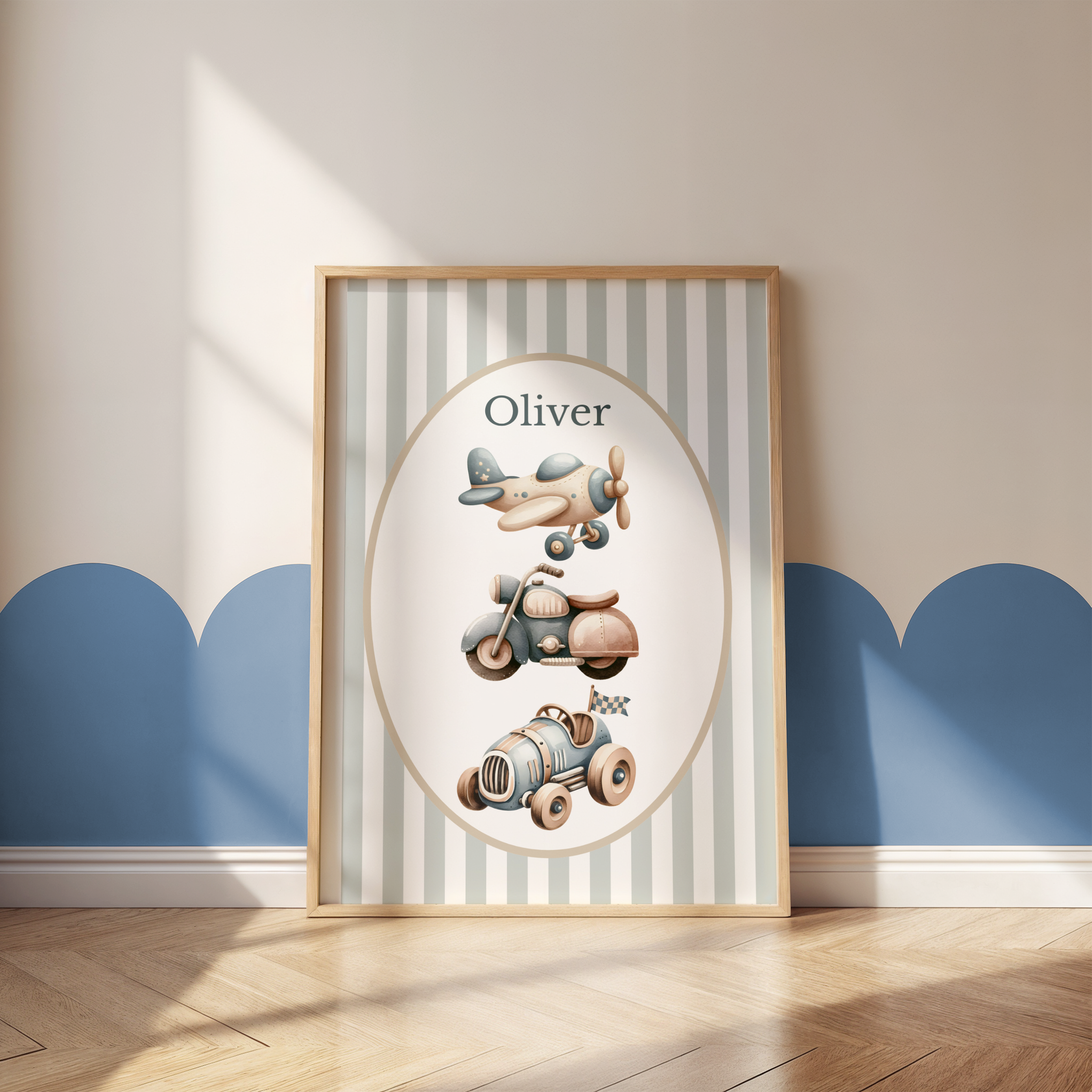 Personalised Boys Nursery Print