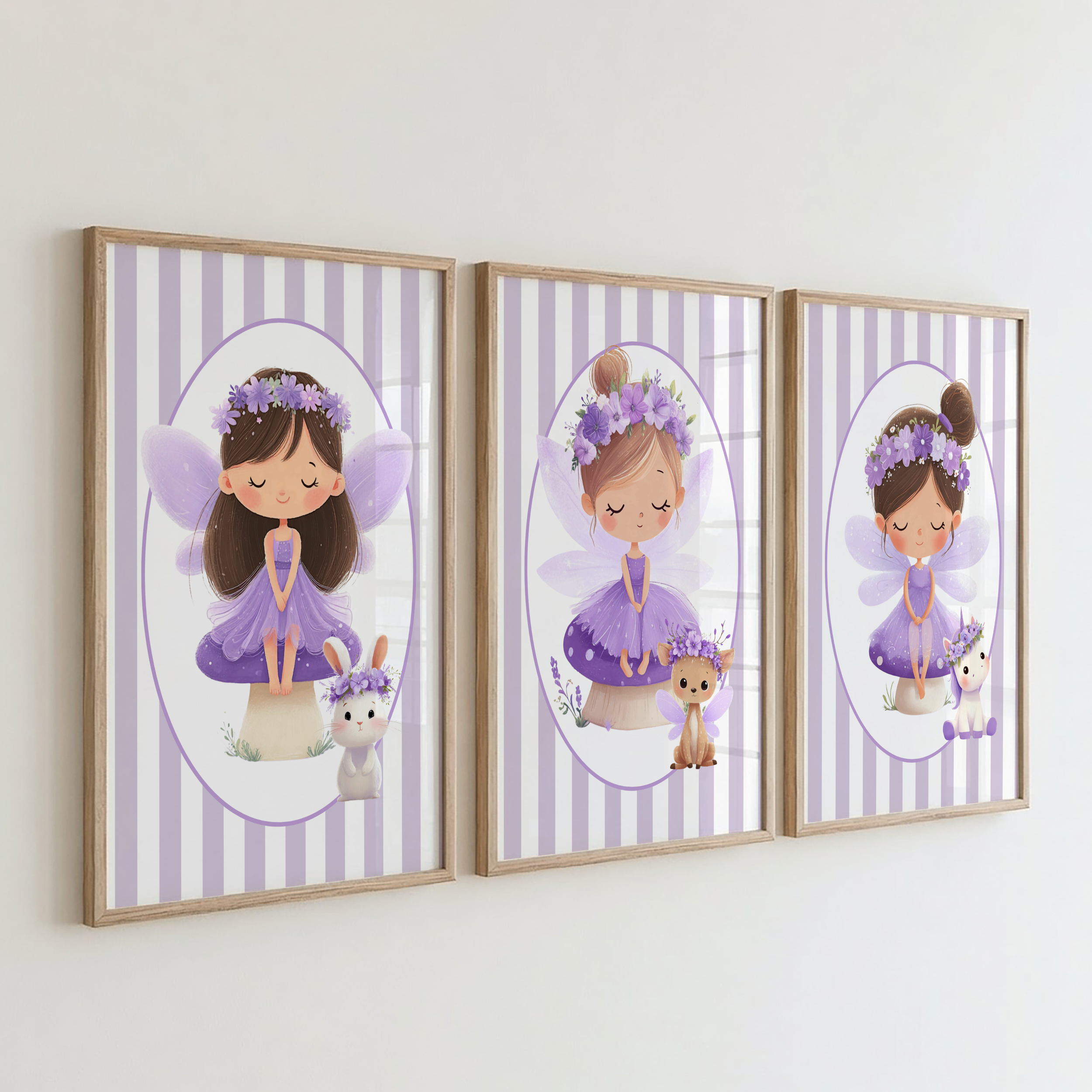 Purple Fairy Print Set