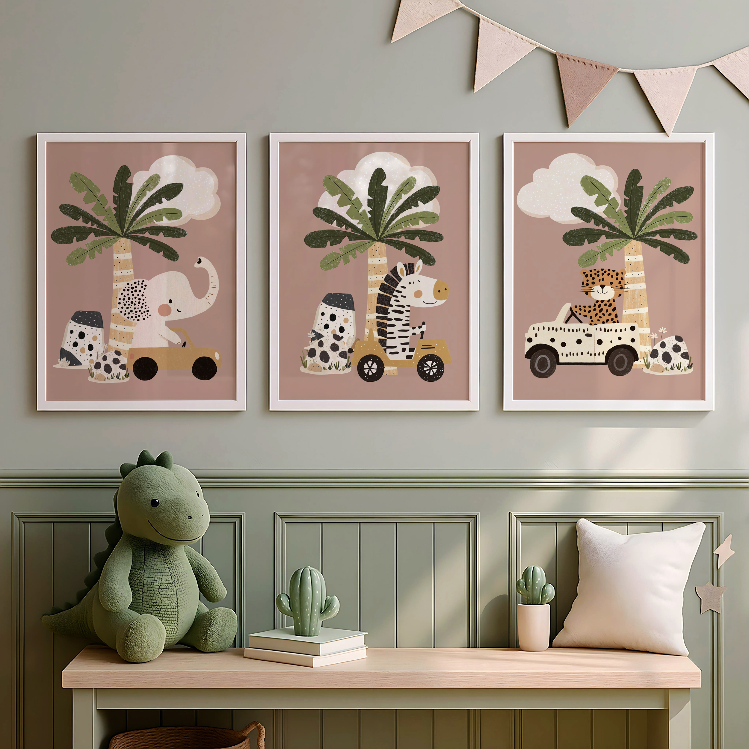 Safari Nursery Print Set