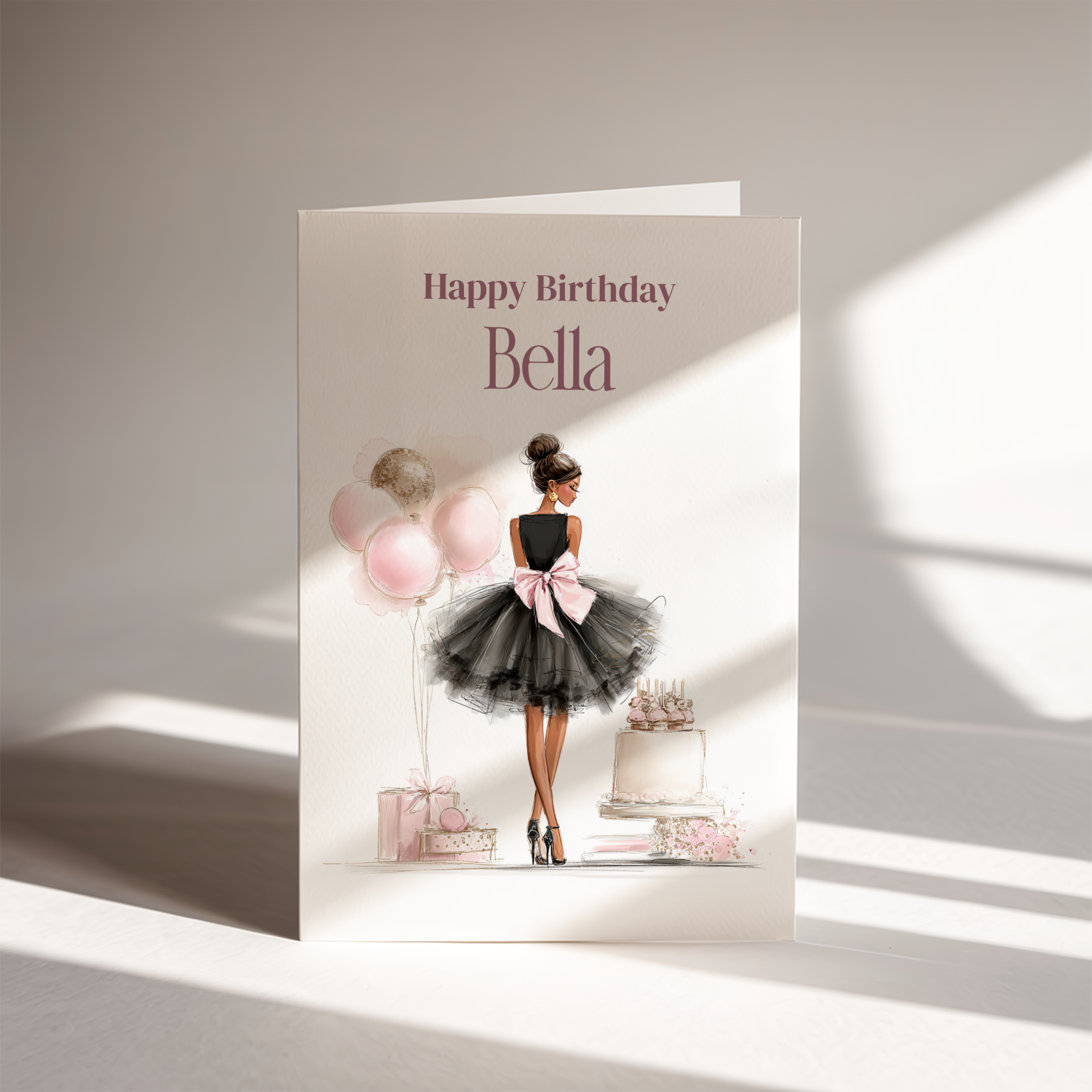 Custom Name Birthday Card
