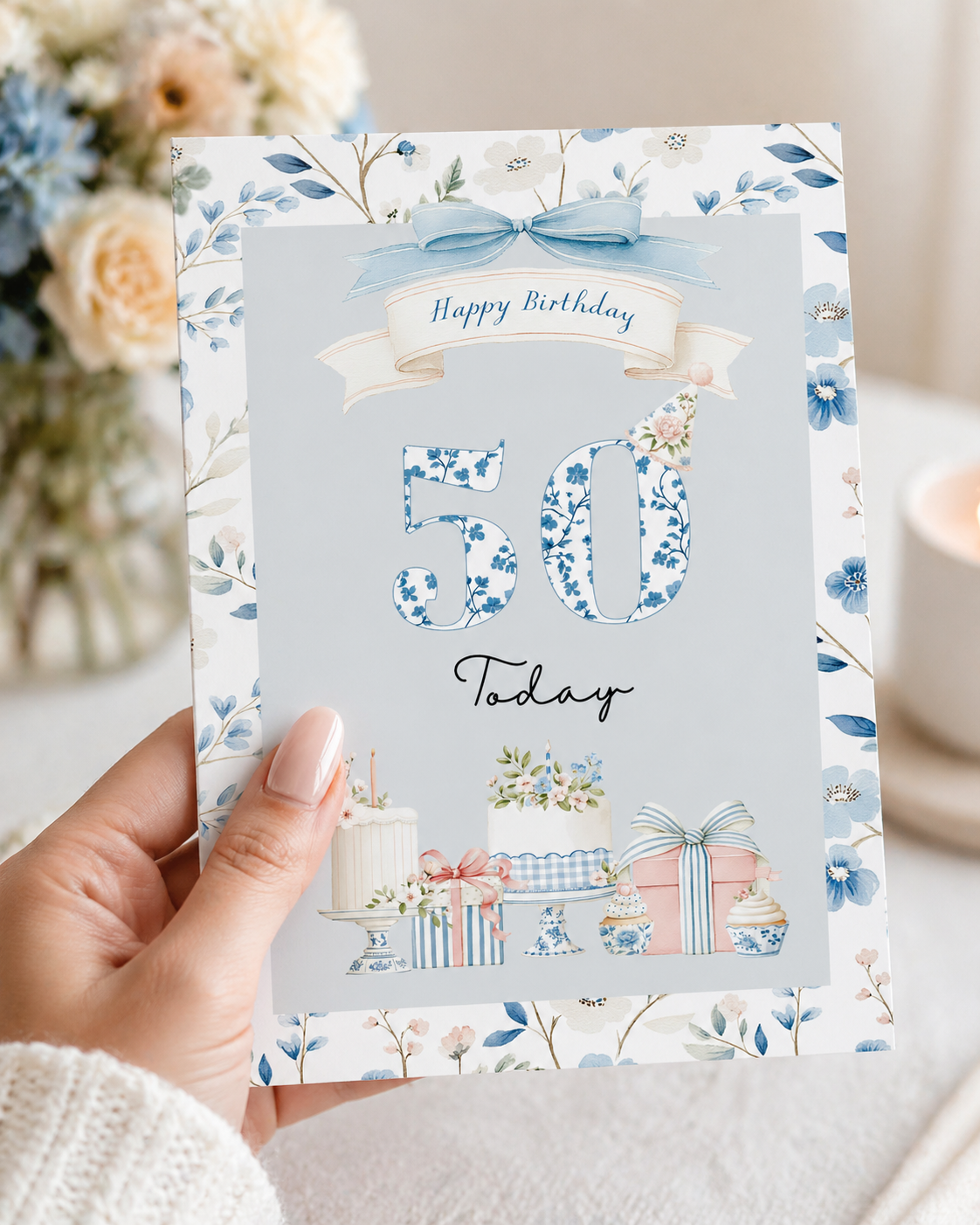 Personalised Milestone Birthday Card
