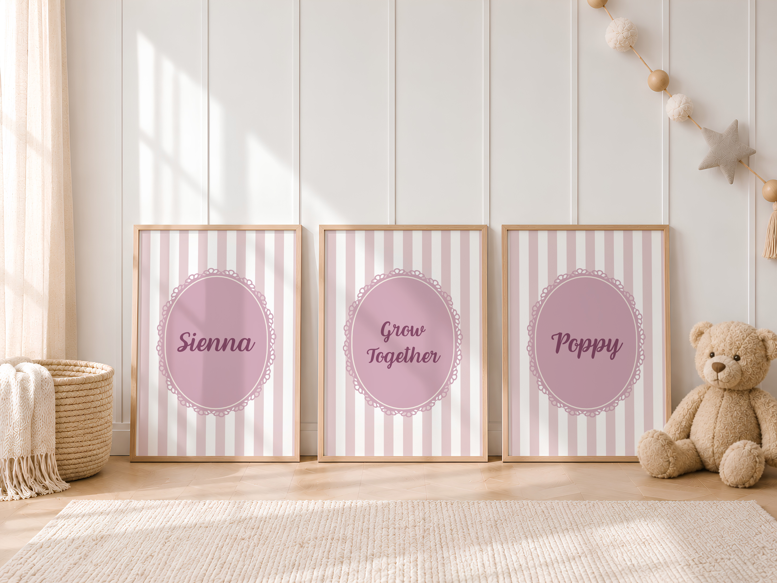 Personalised Sibling Wall Art