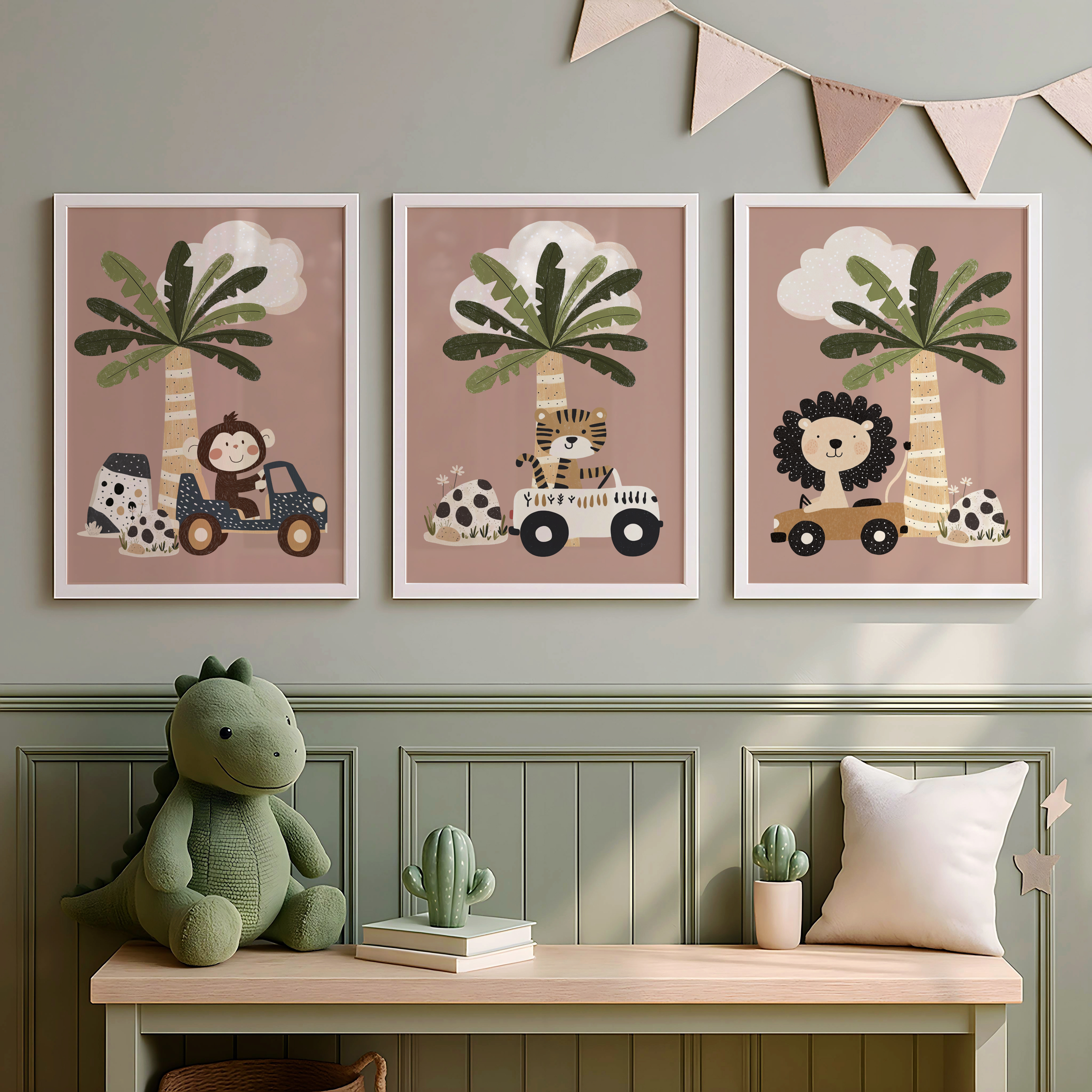 Safari Nursery Print Set