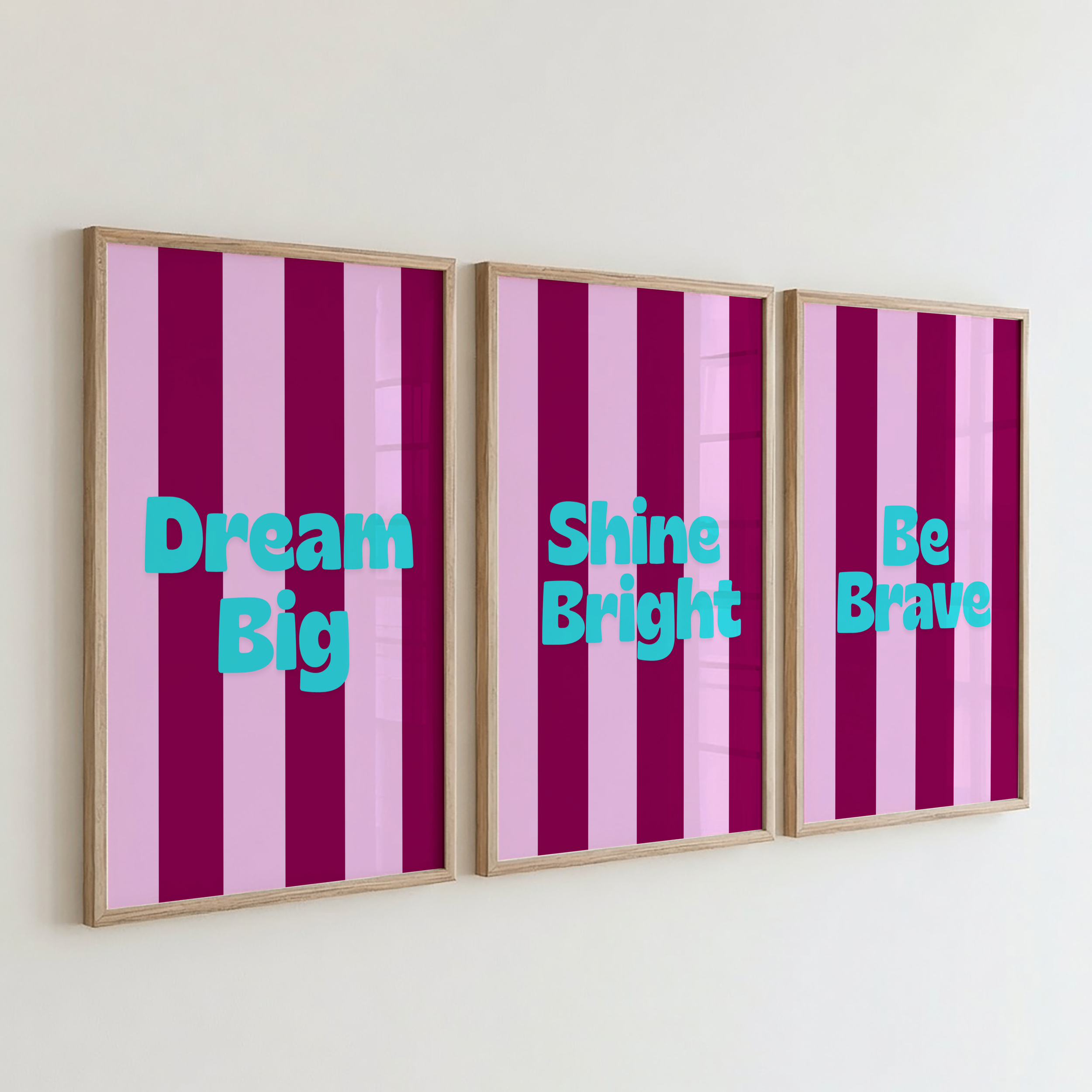 Auburn Stripe Affirmation Set