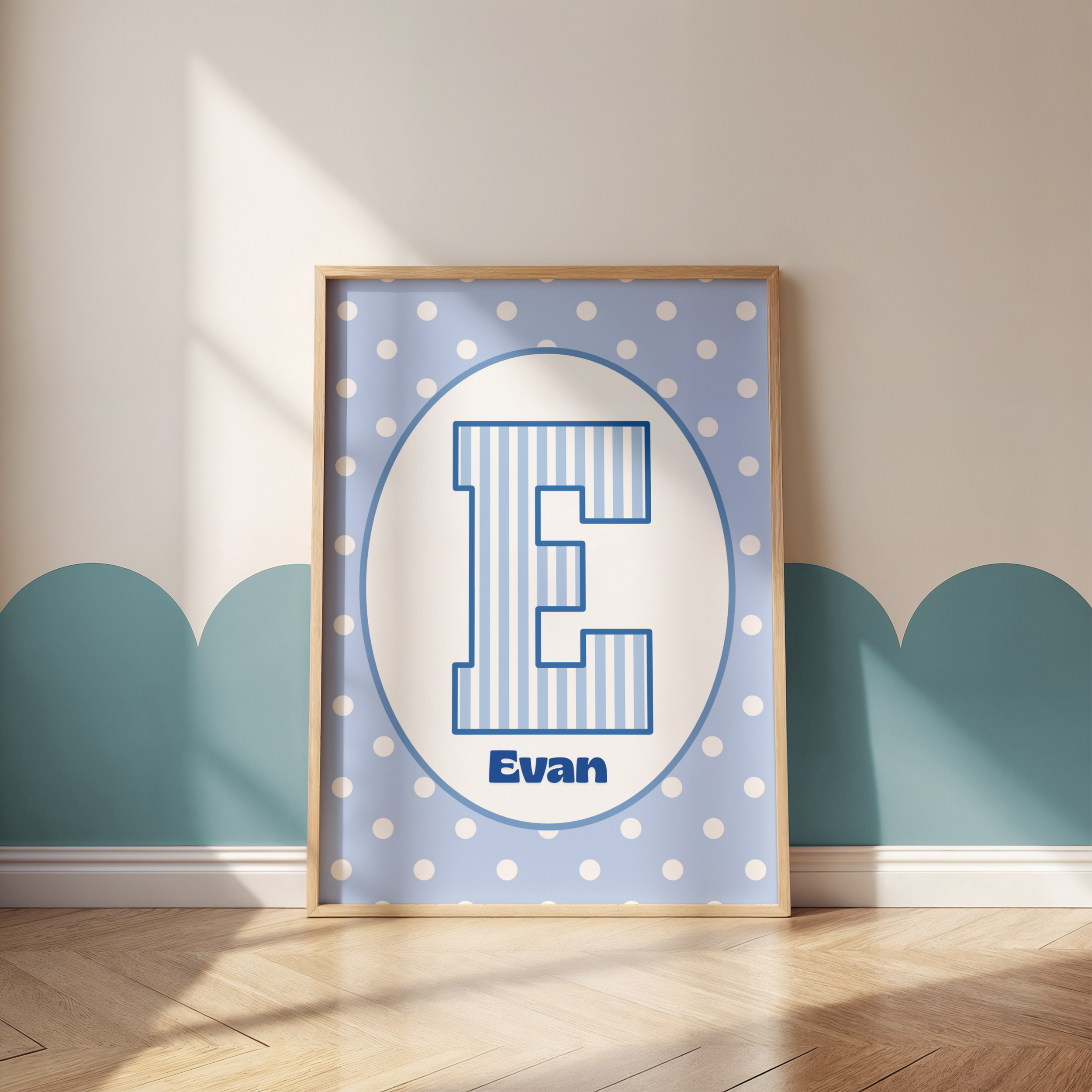Spots & Stripes Name Print