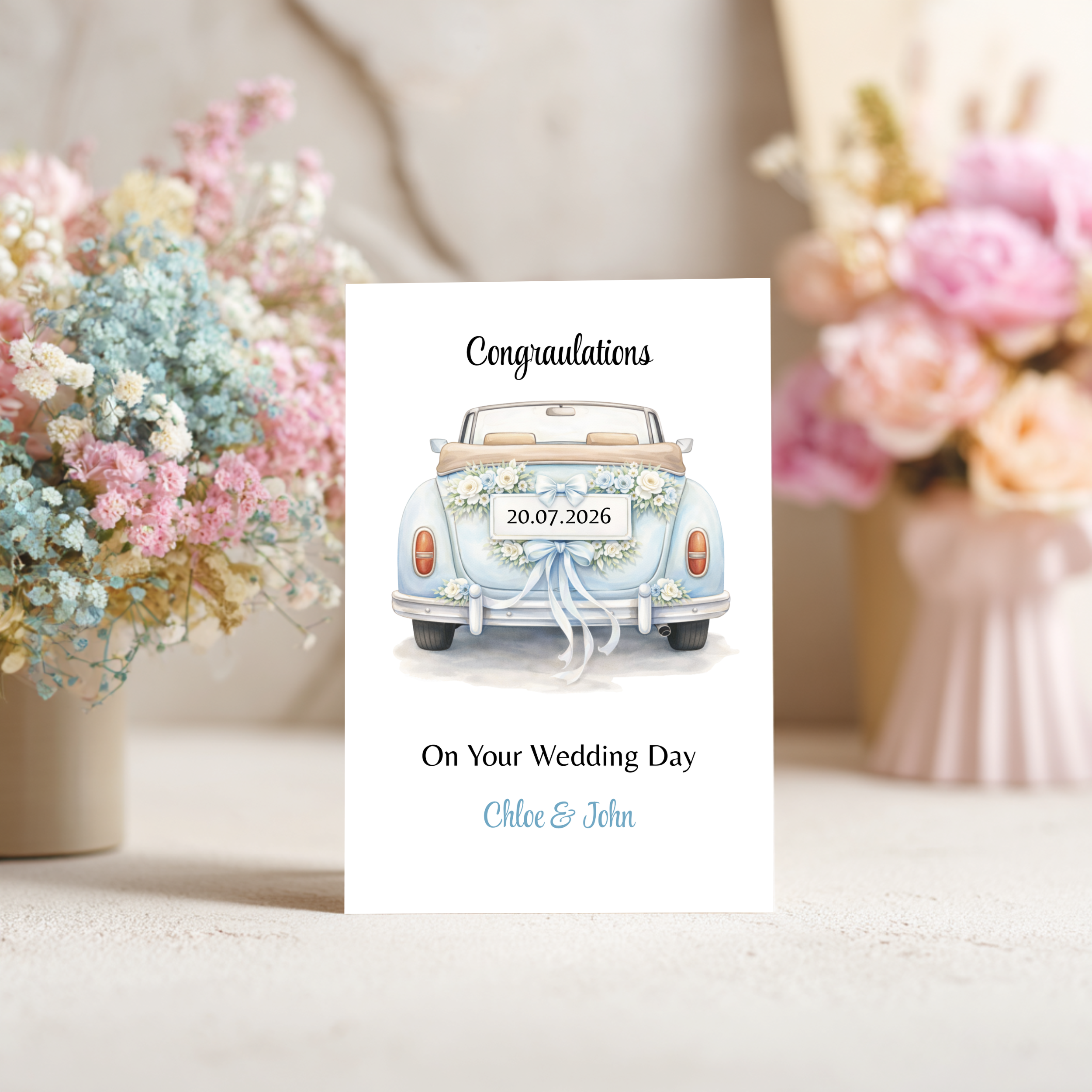 Personalised Congratulations on Your Wedding Day Card