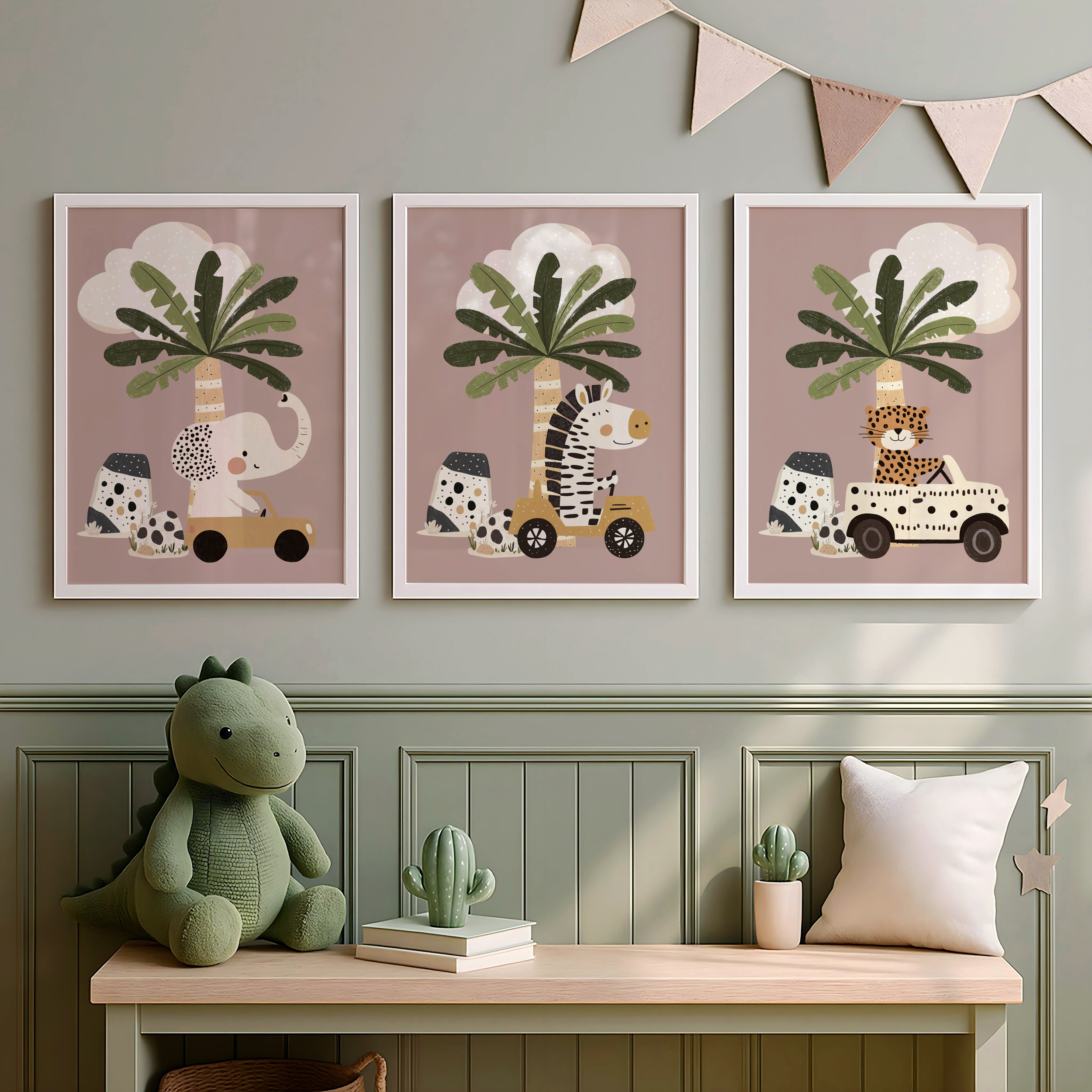 Safari Nursery Print Set