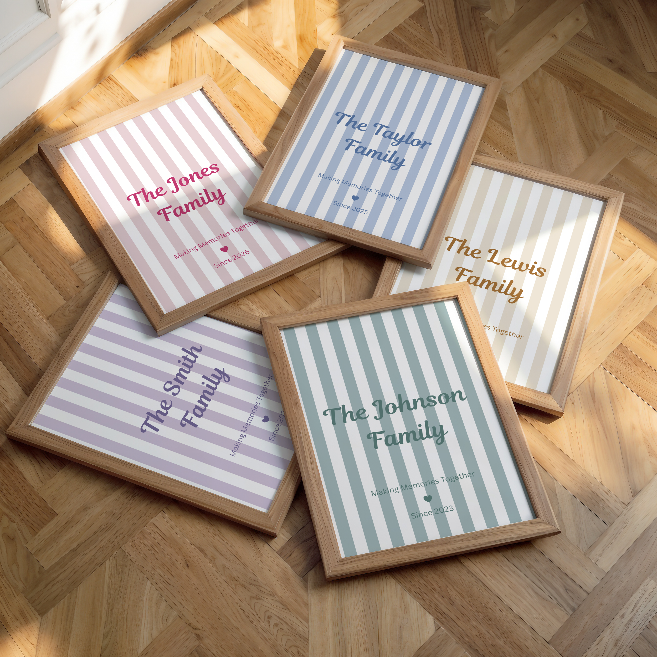 Personalised Family Name Print
