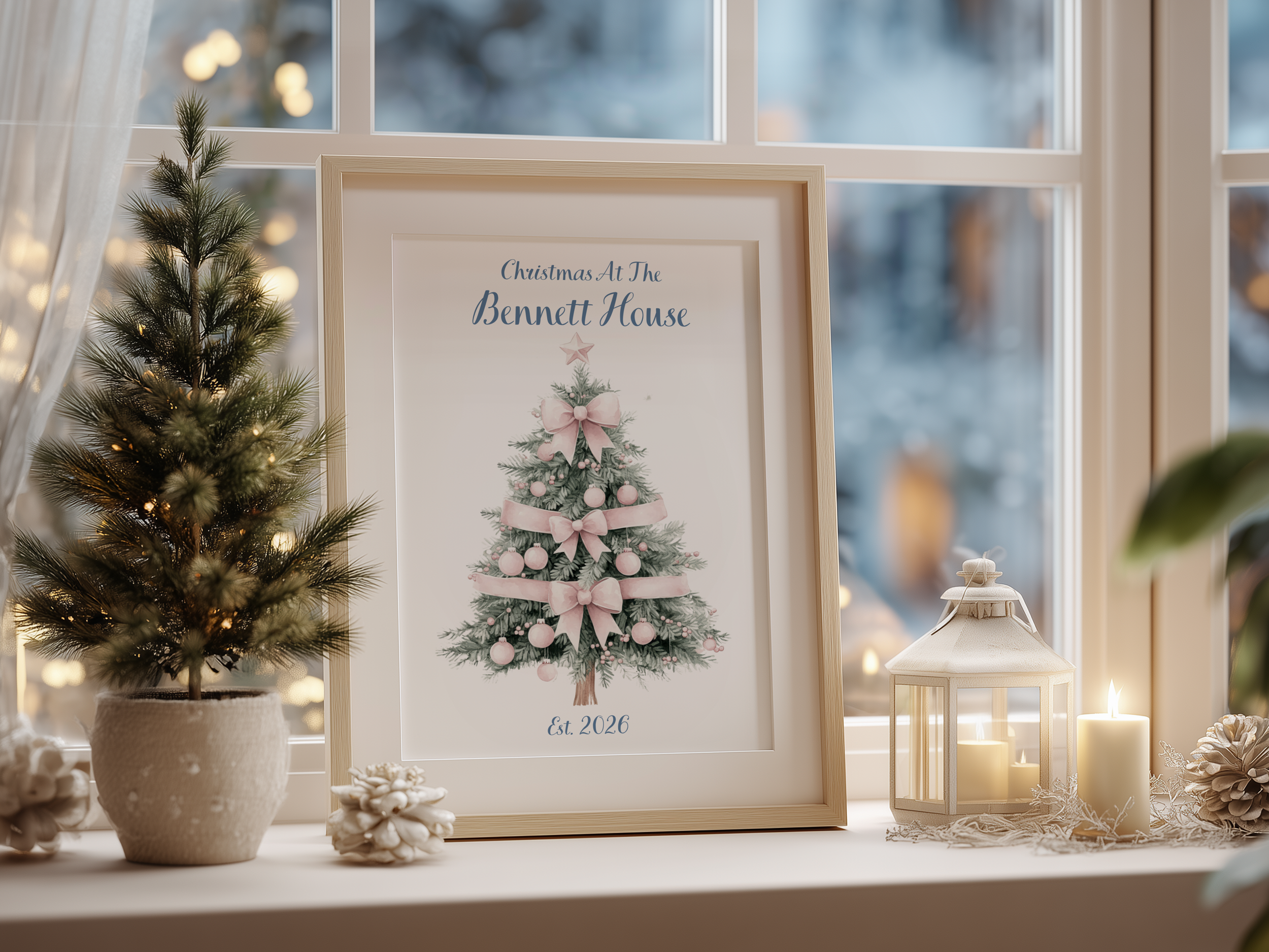 Personalised Family Christmas Print