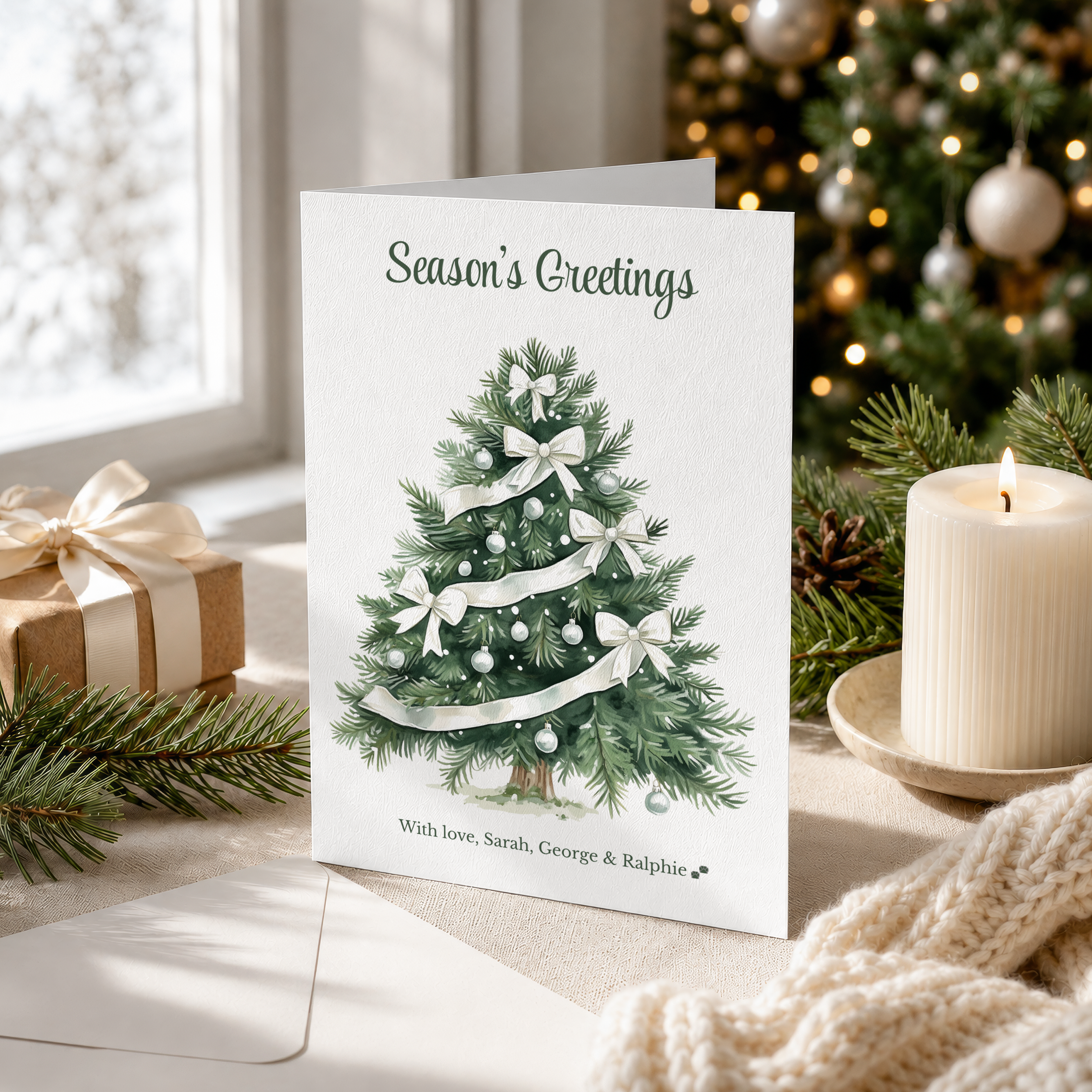 Personalised Family Christmas Card