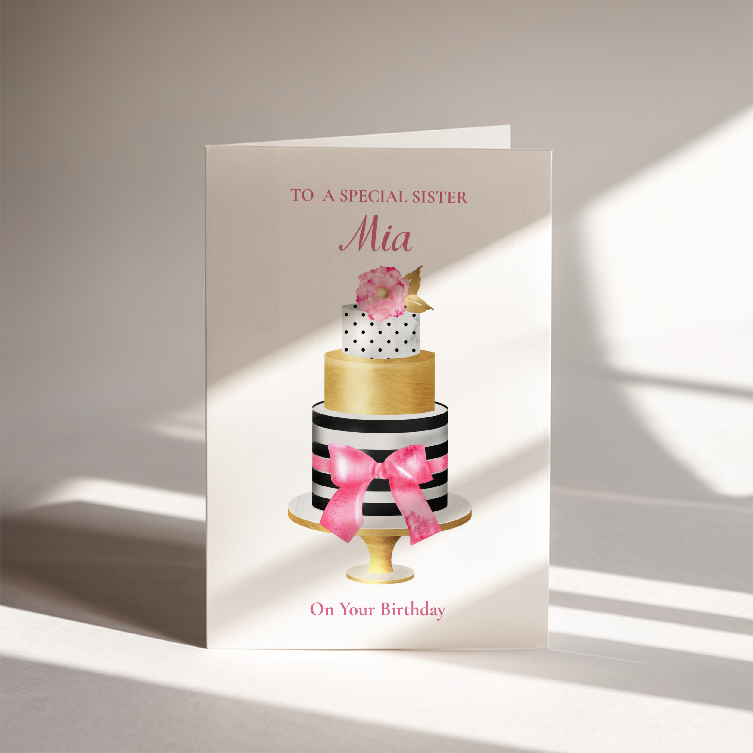 Luxury Cake Birthday Card