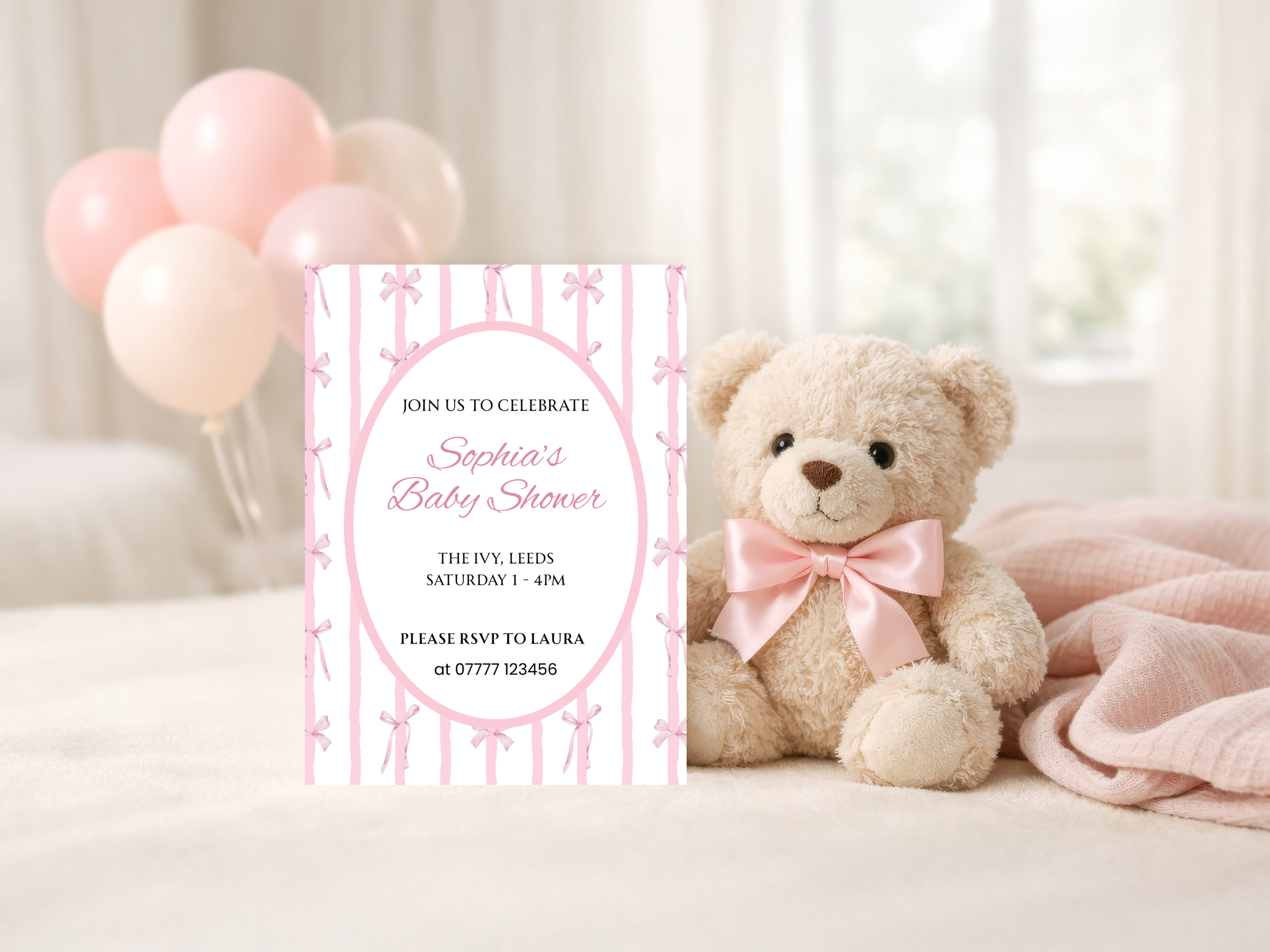 Baby Girl Shower Invitation