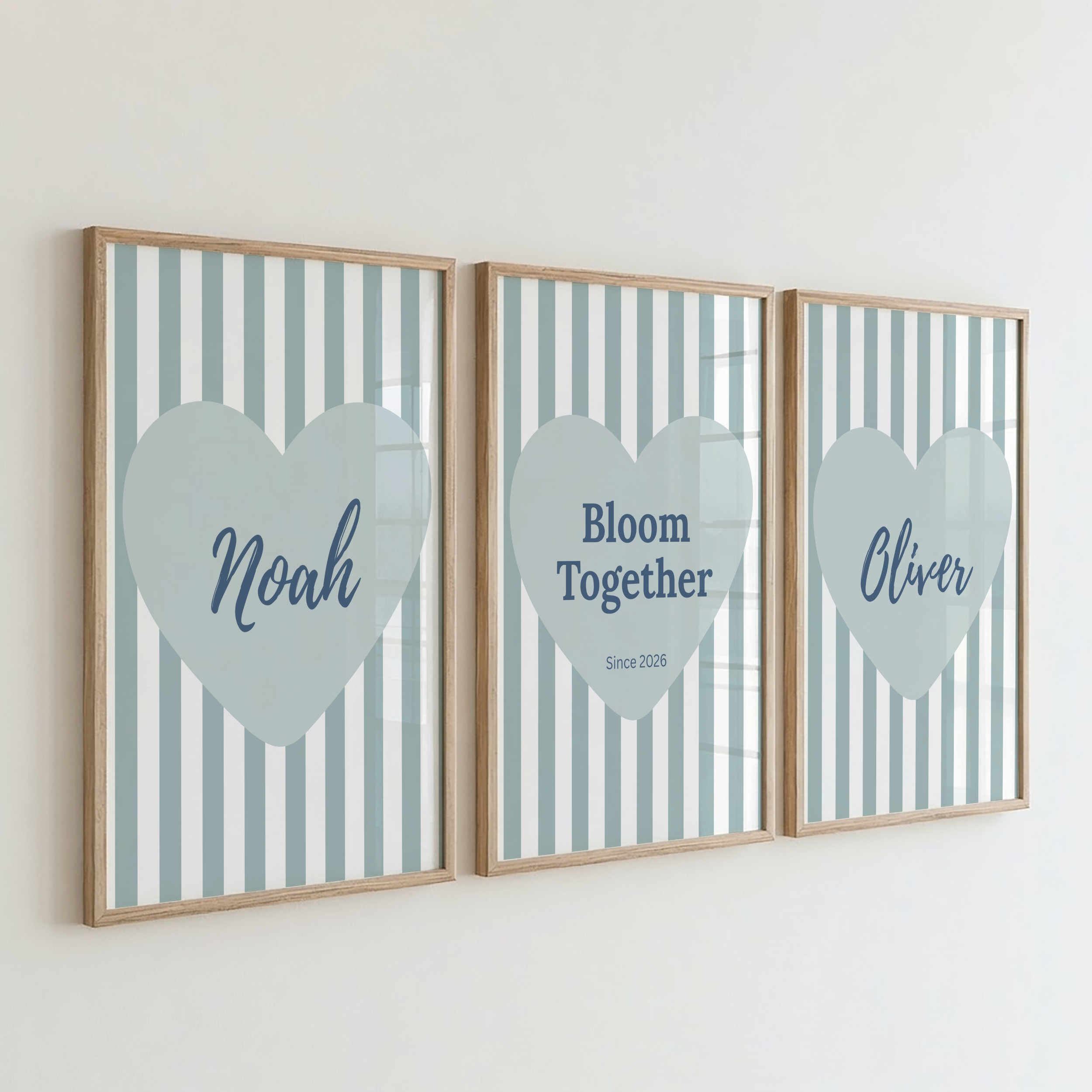 Sage Green Sibling Print Set