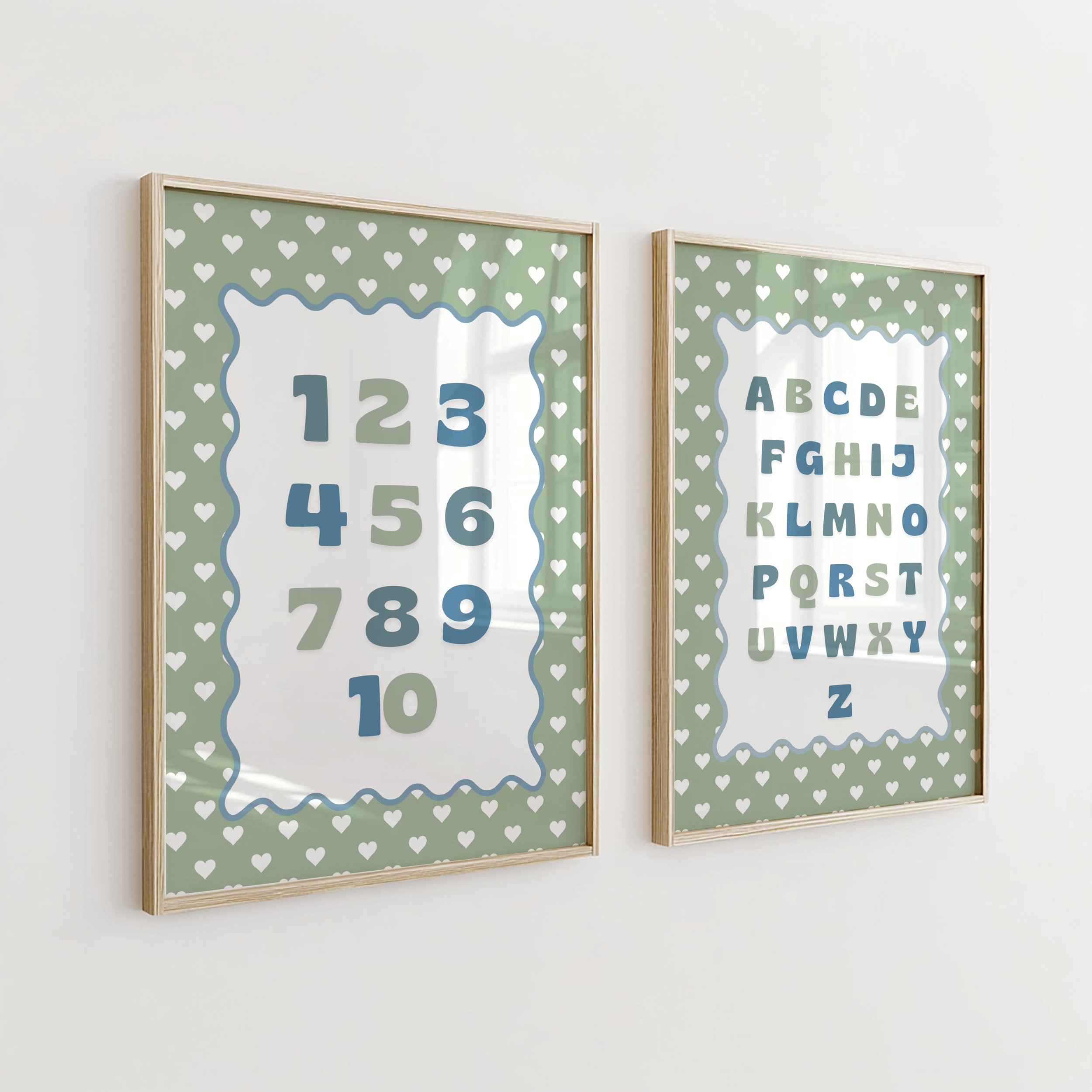 Pastel Alphabet & Numbers Set