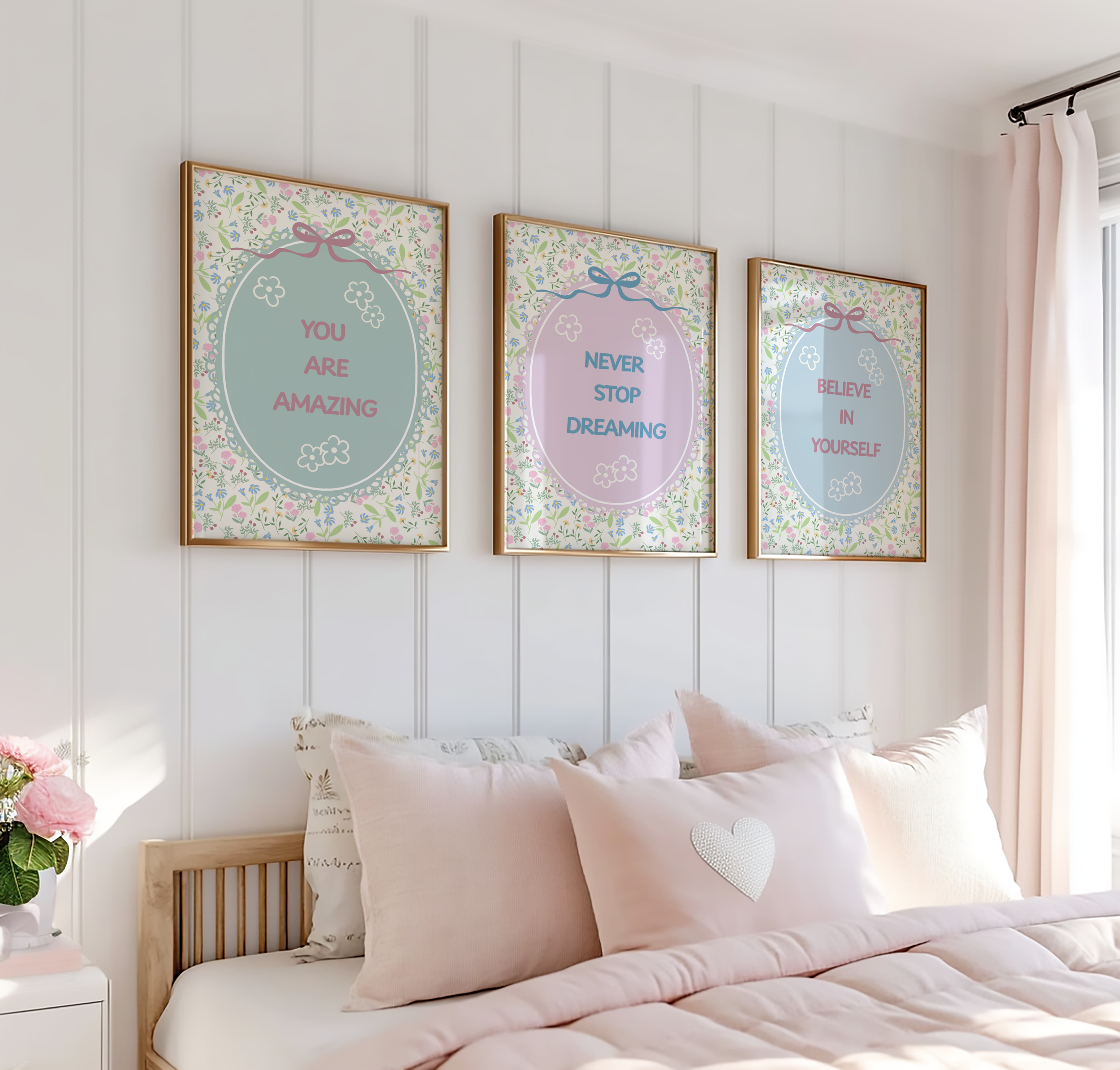 Floral Pastel Print Set