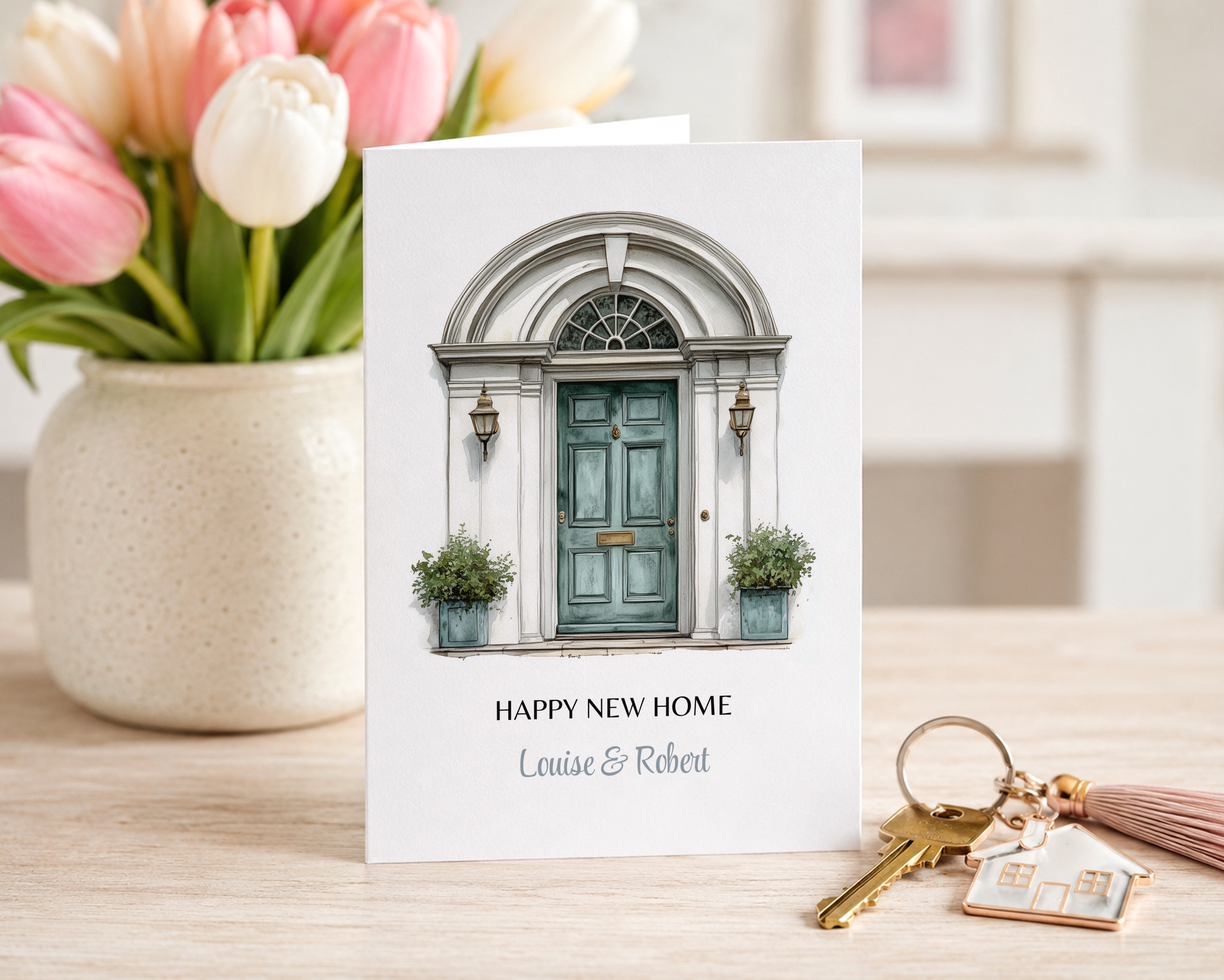 Green Door New Home Card
