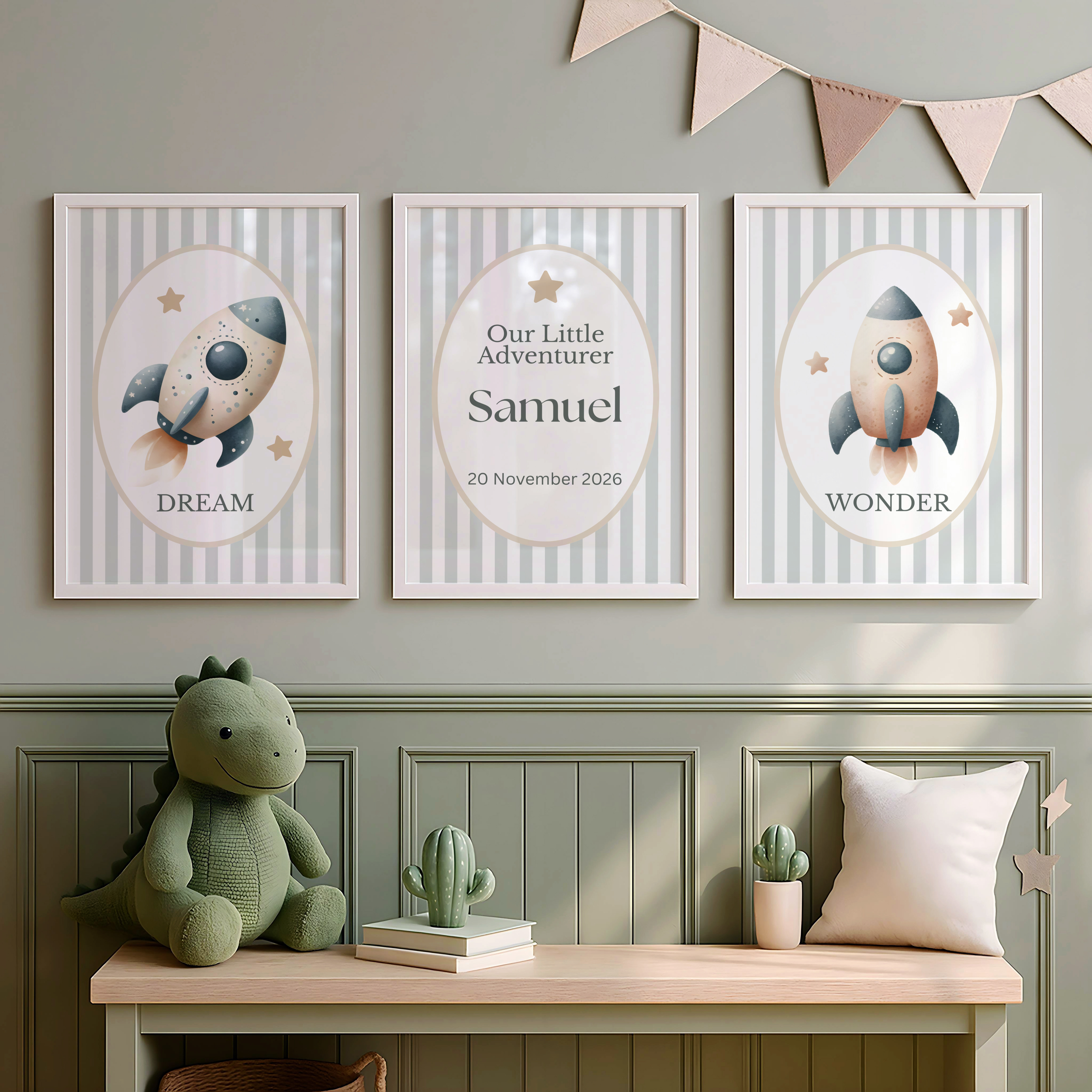 Rocket Custom Name Print