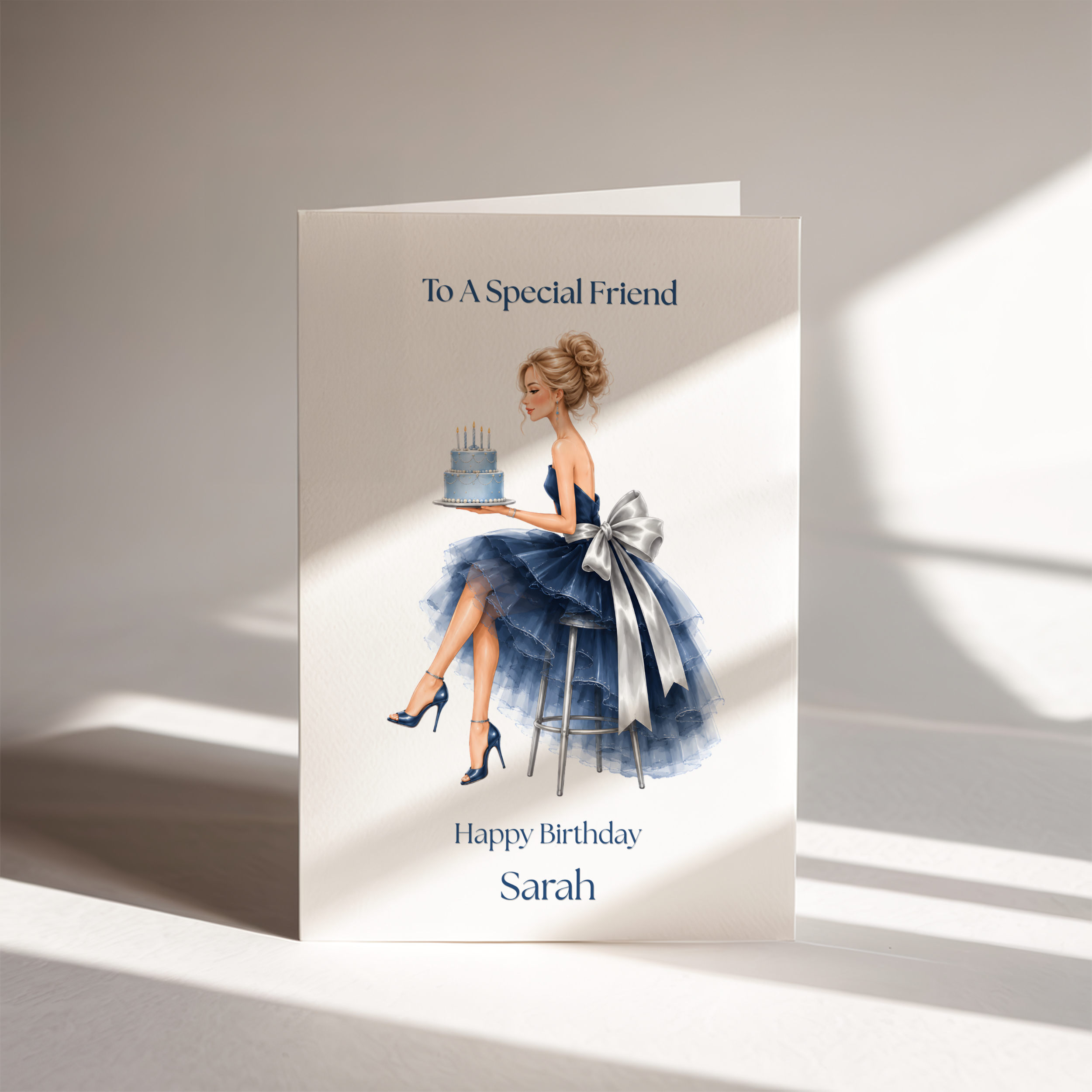 Special Friend Custom Name Birthday Card