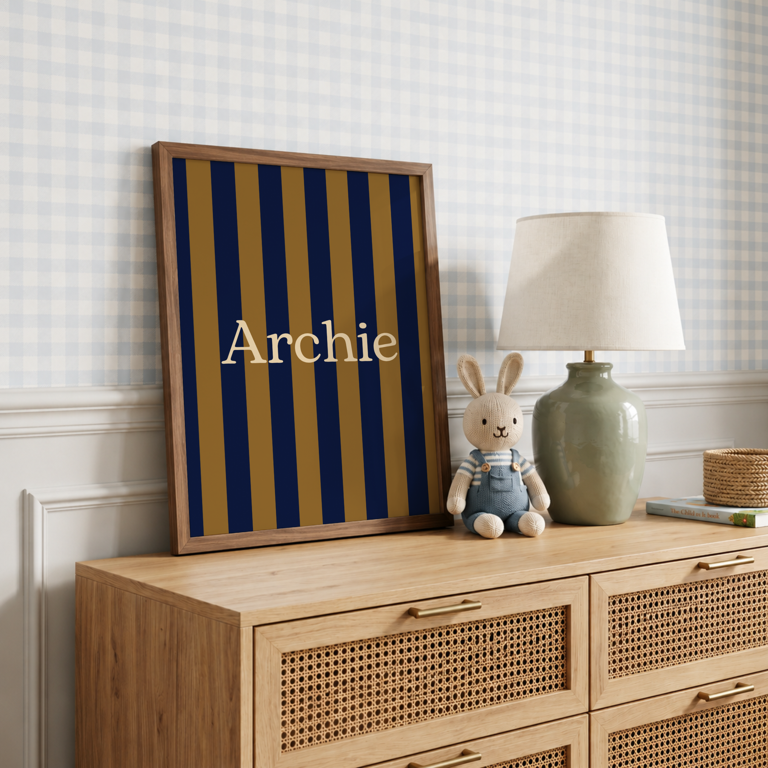 Personalised Name Print, Boys Room Decor