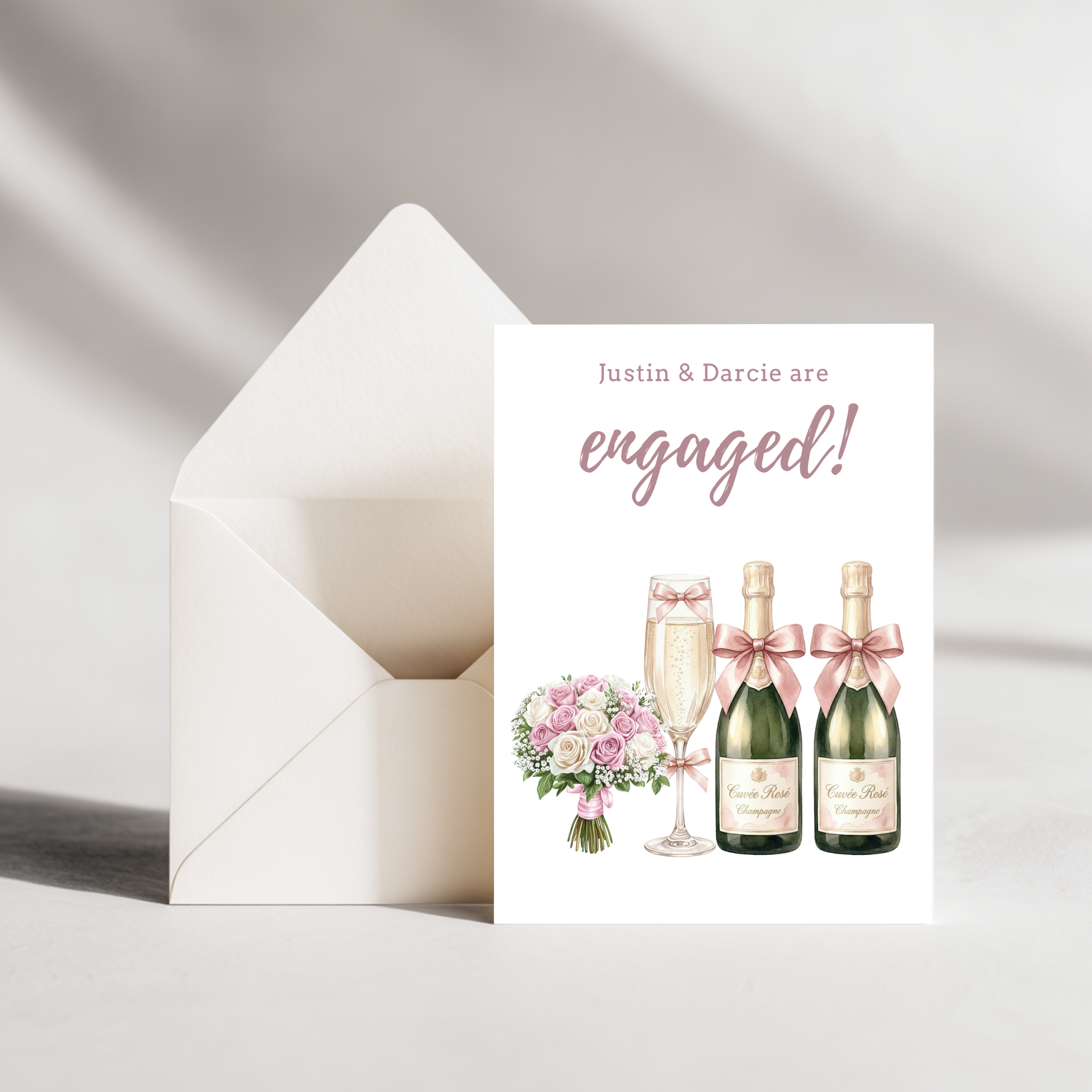 You're Engaged Card for Couple