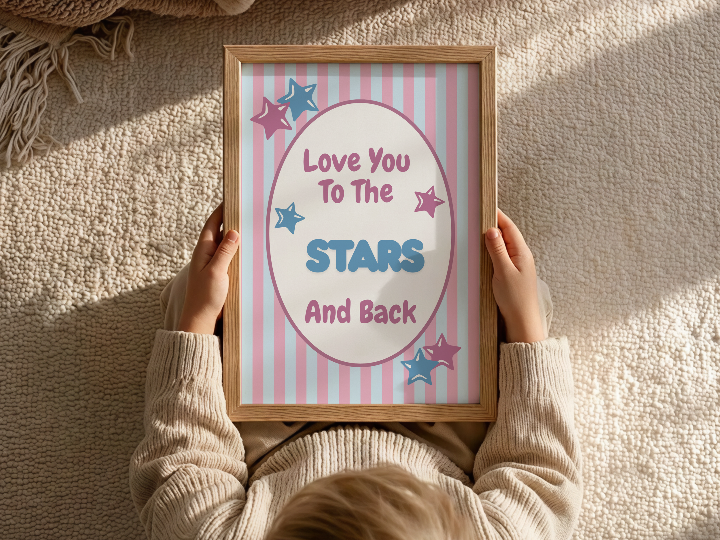 Pink & Blue To The Stars Print