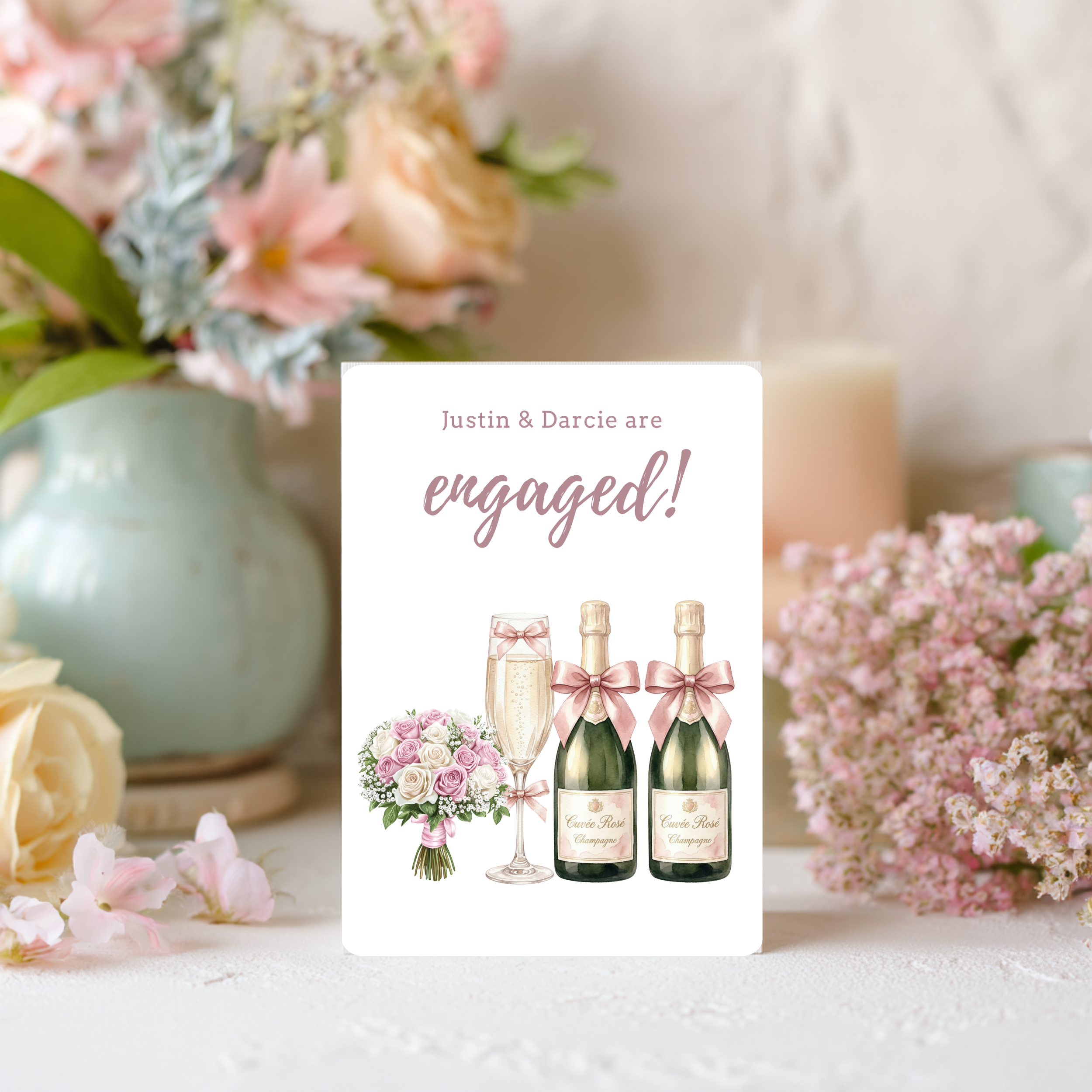 Personalised Engagement Card