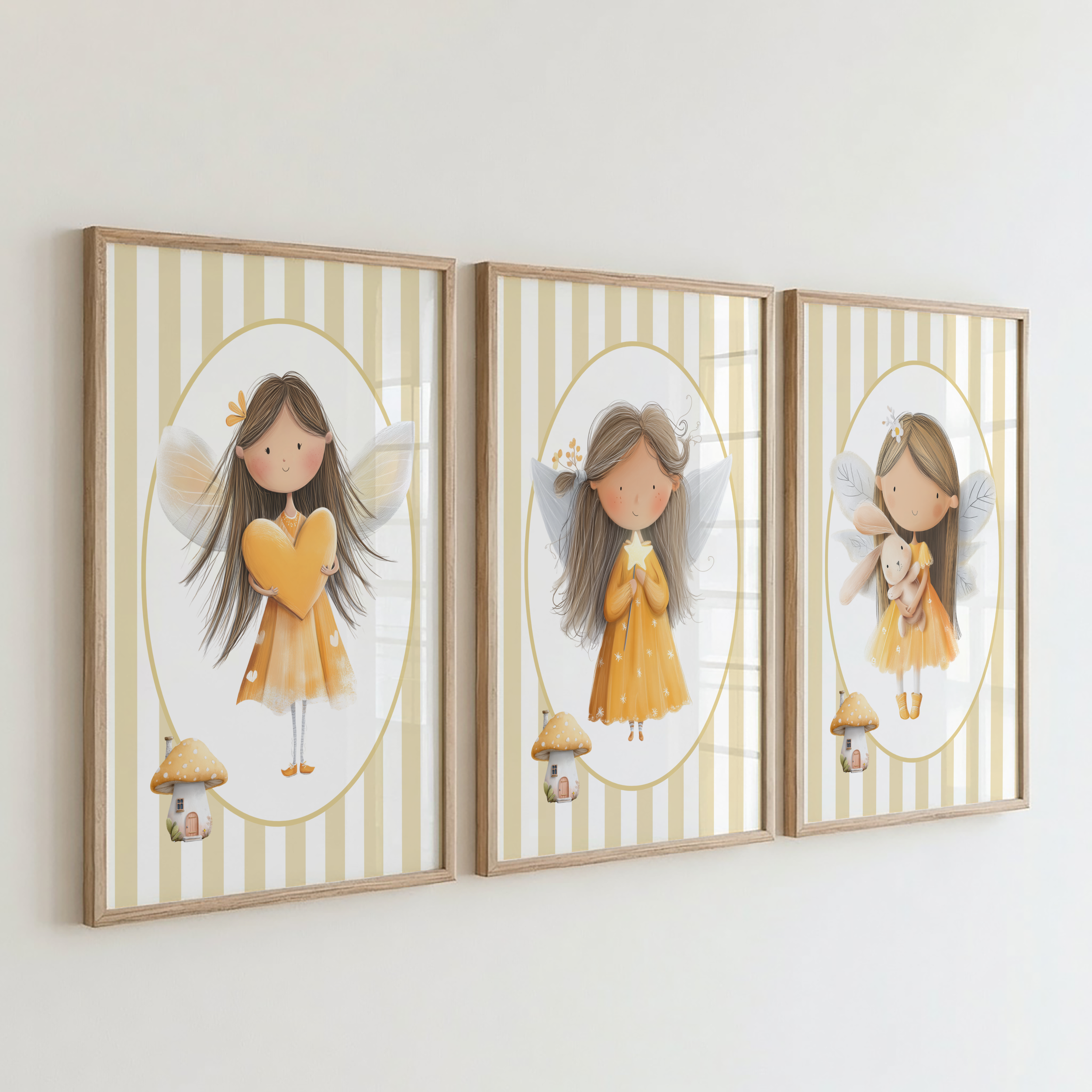 Yellow Fairy Print Set