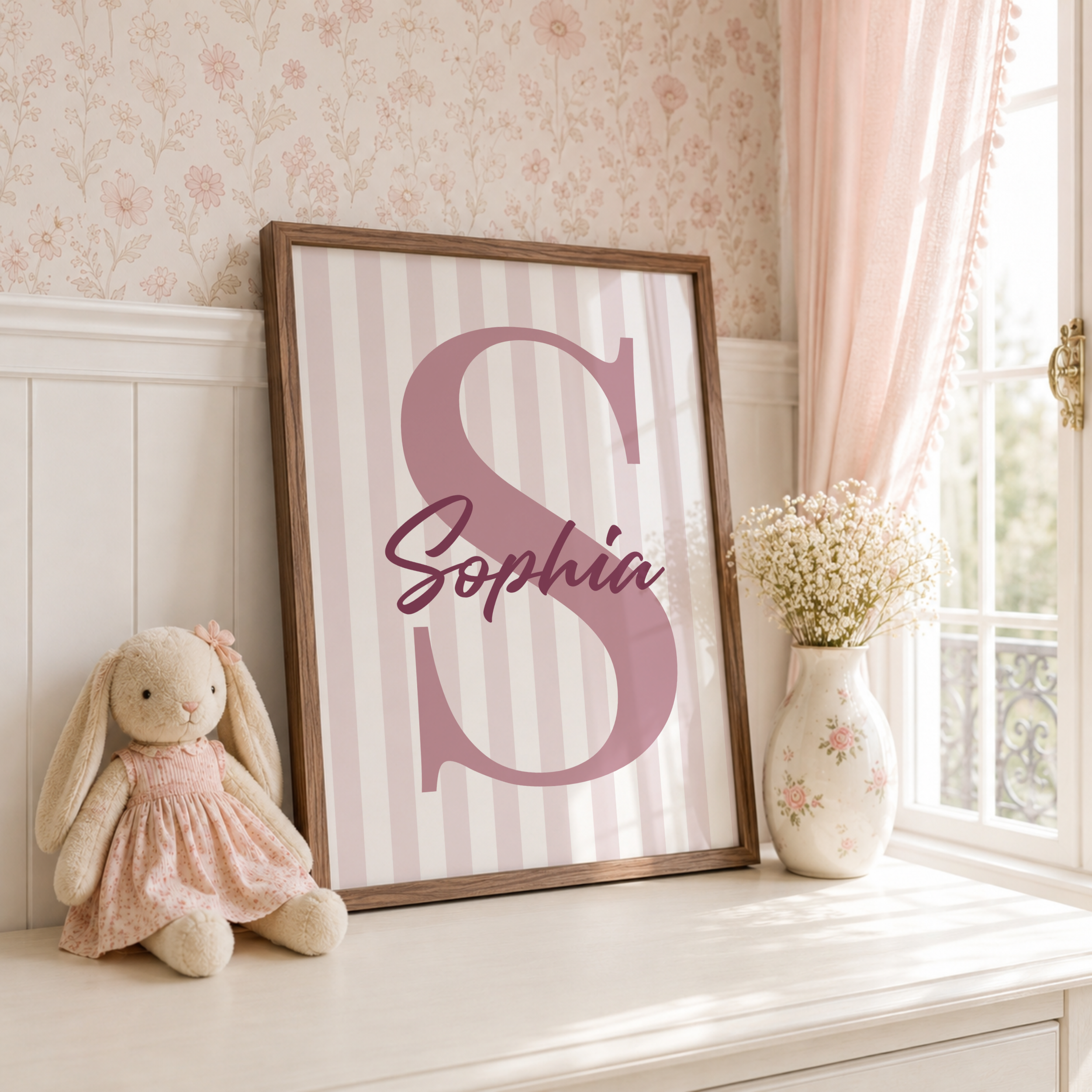 Girls Initial Name Print