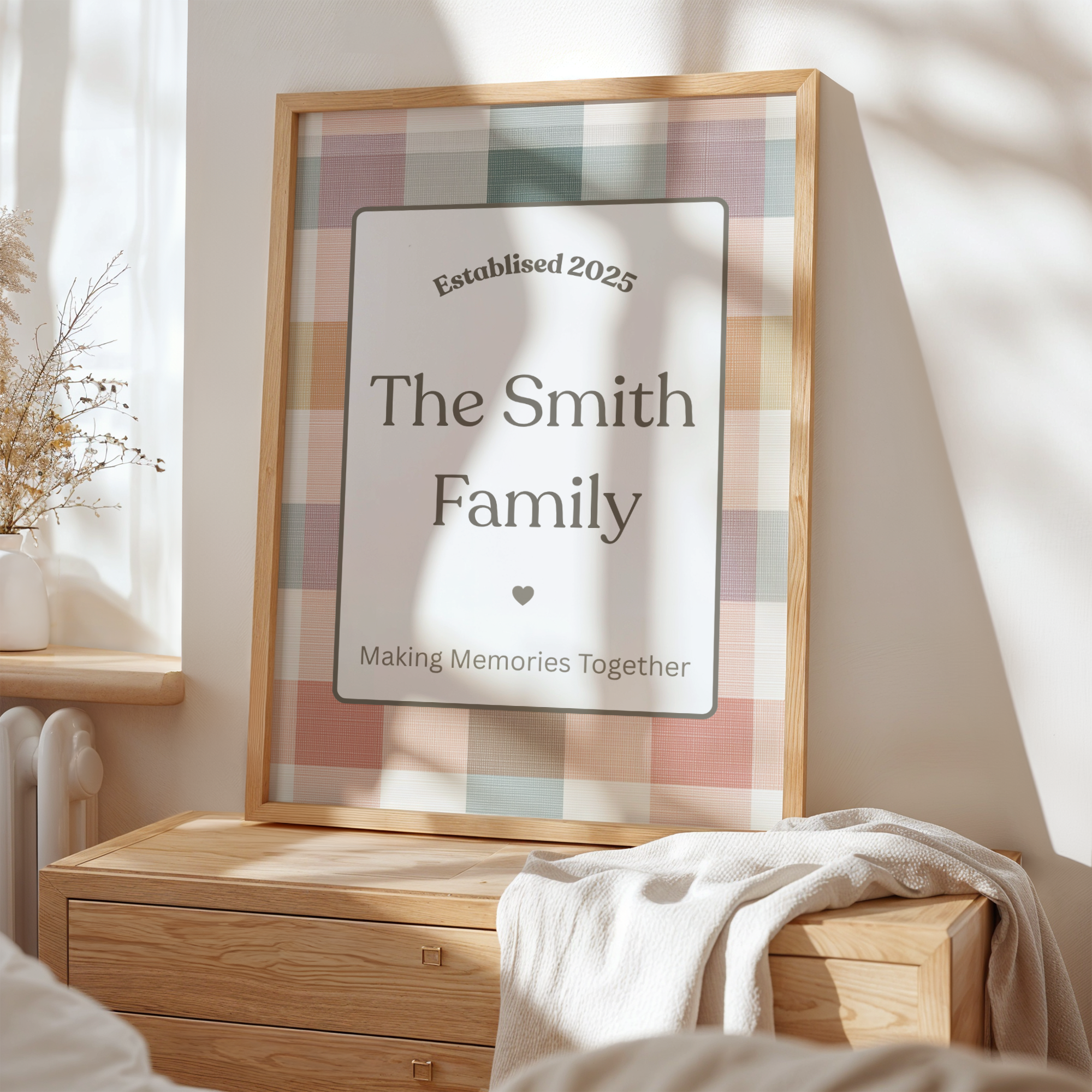 Custom Family Name Print