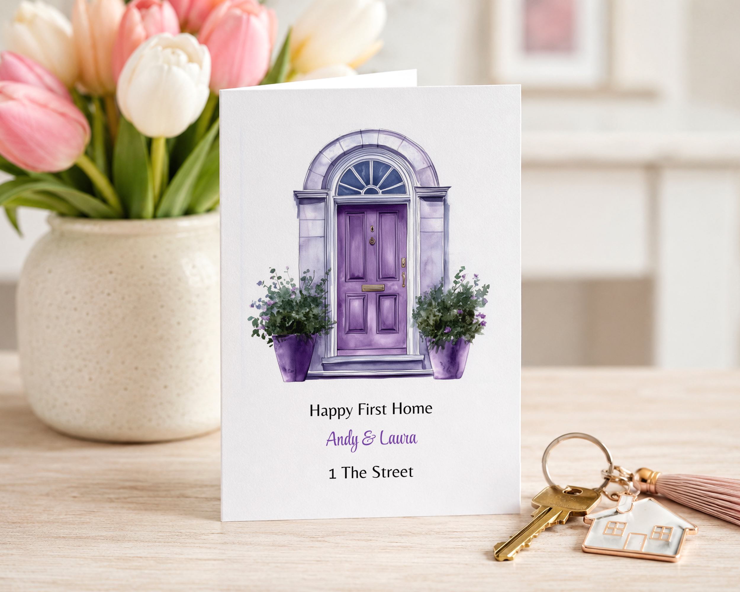 Purple Door New Home Card