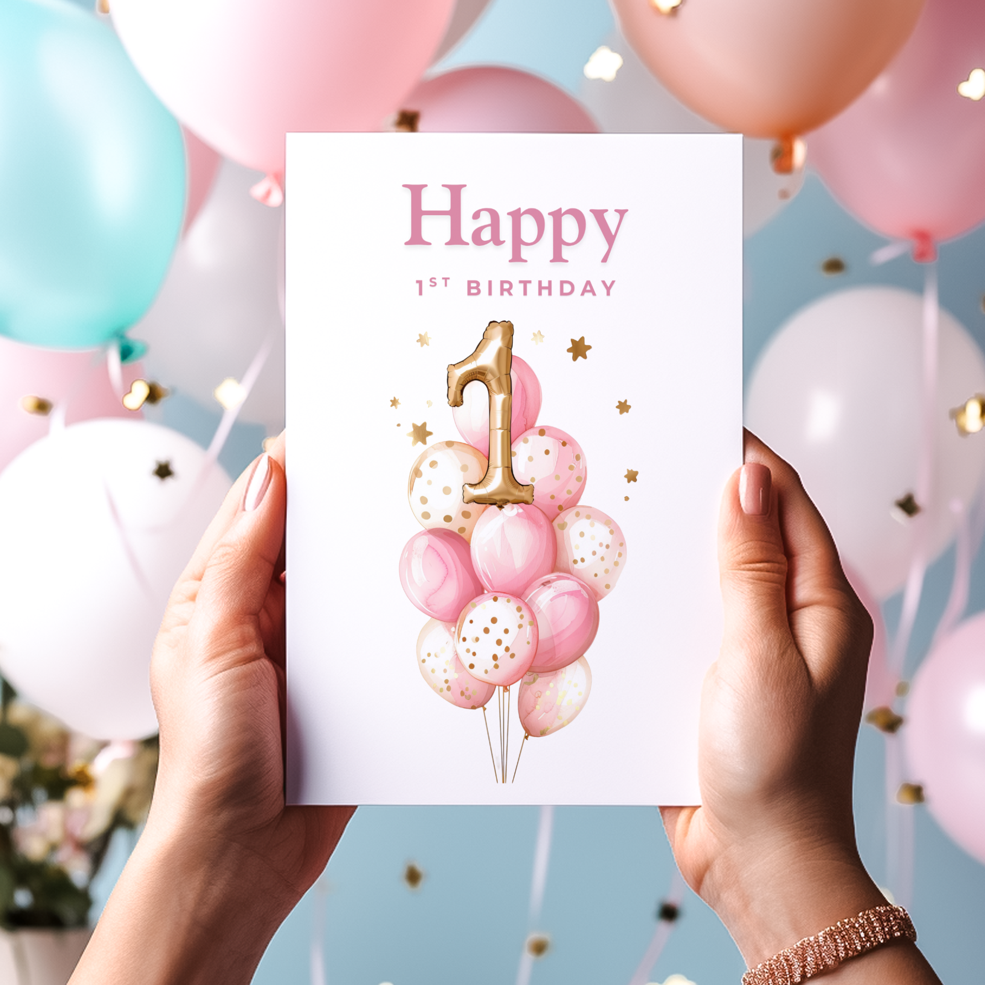 Happy 1st Birthday Card