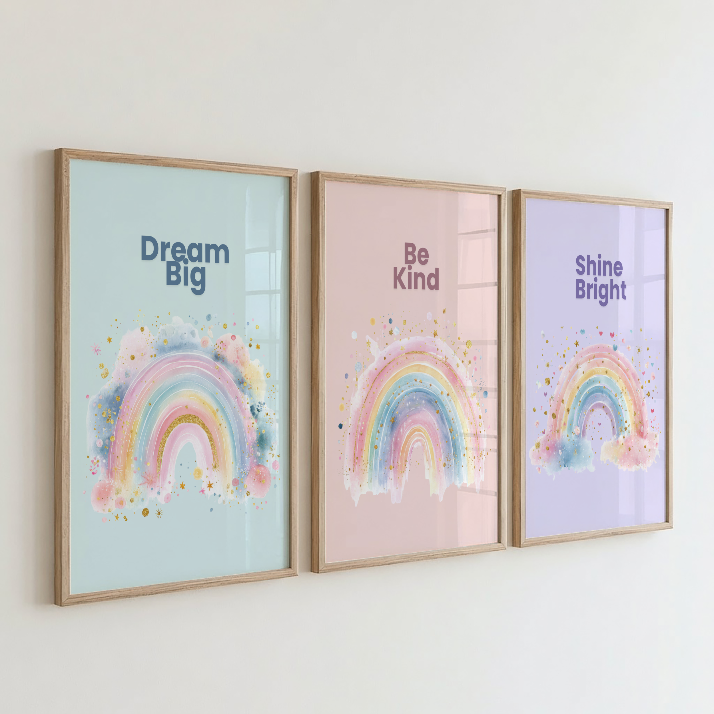 Pastel Rainbow Print Set