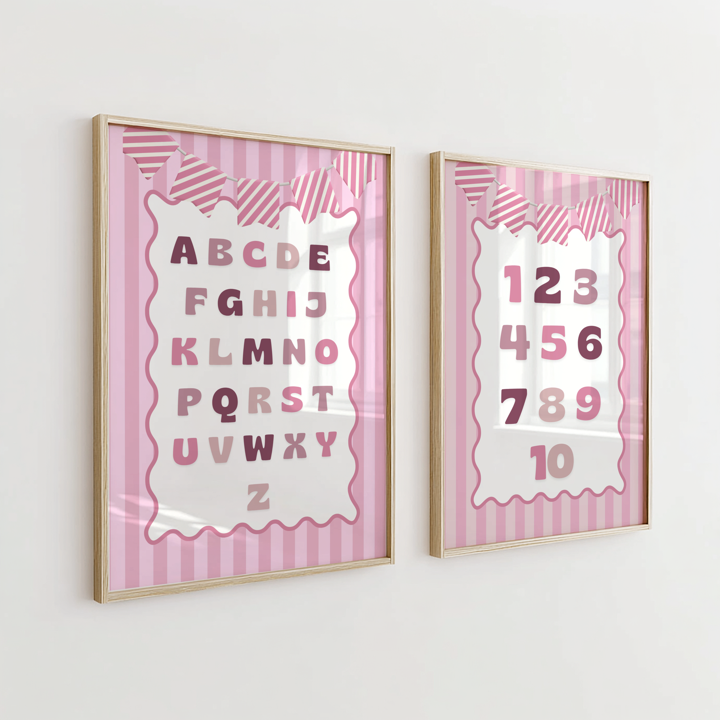 Pink Educational Wall Art