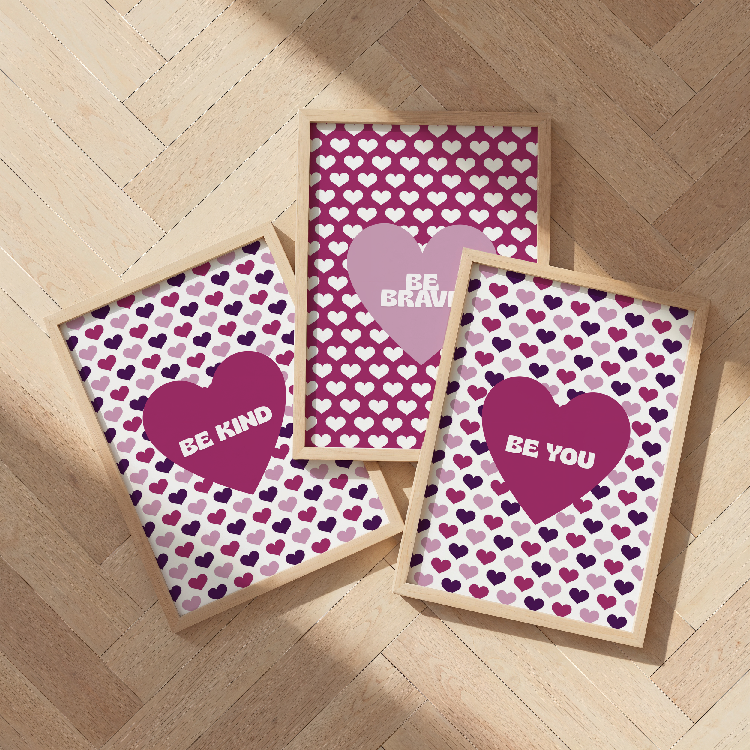 Hearts Print Set
