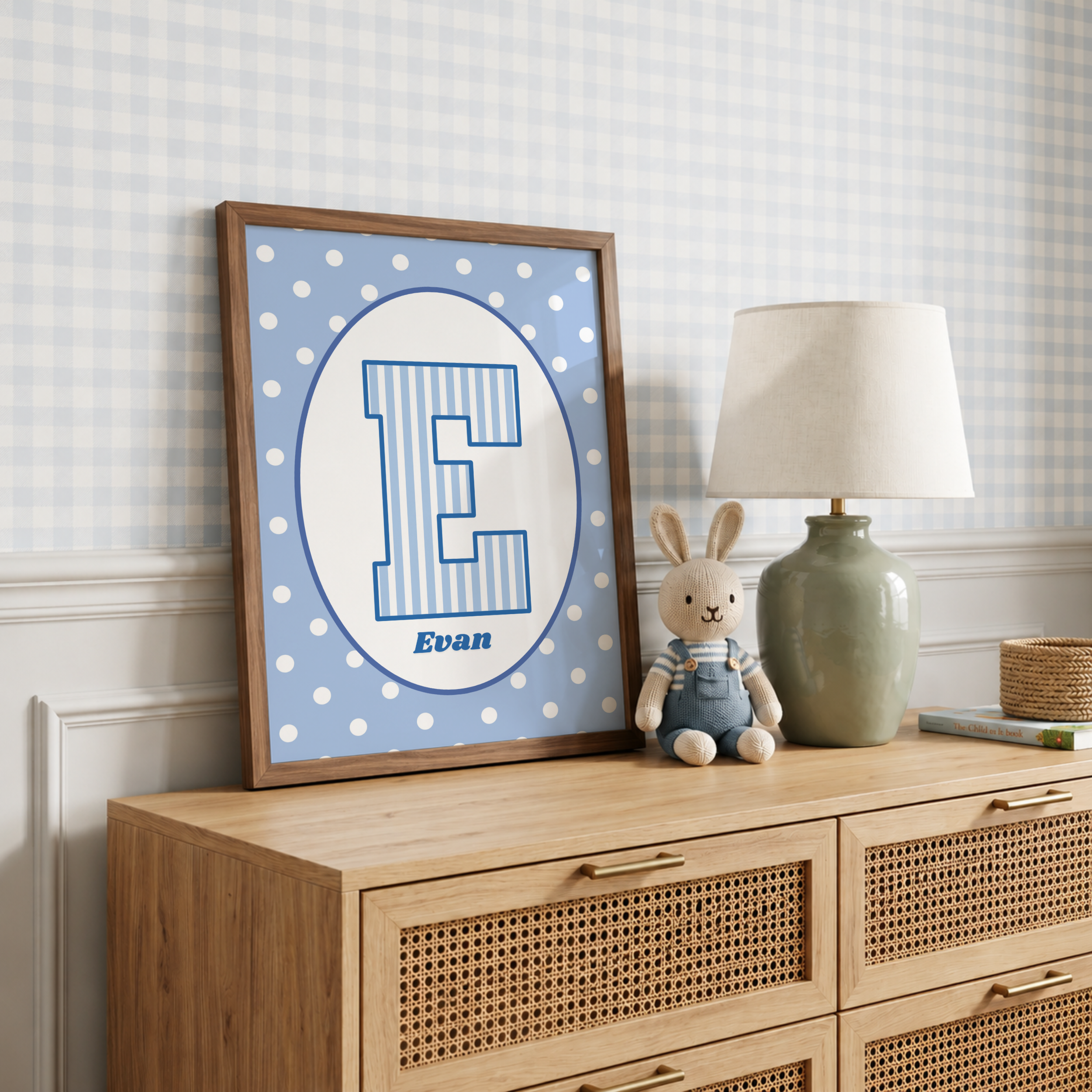 Blue Custom Name Print